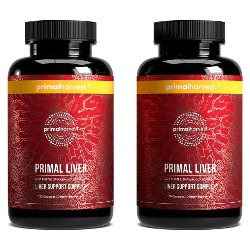 Suplemento Hepático Primal Harvest 240 Cápsulas 2 Paquetes