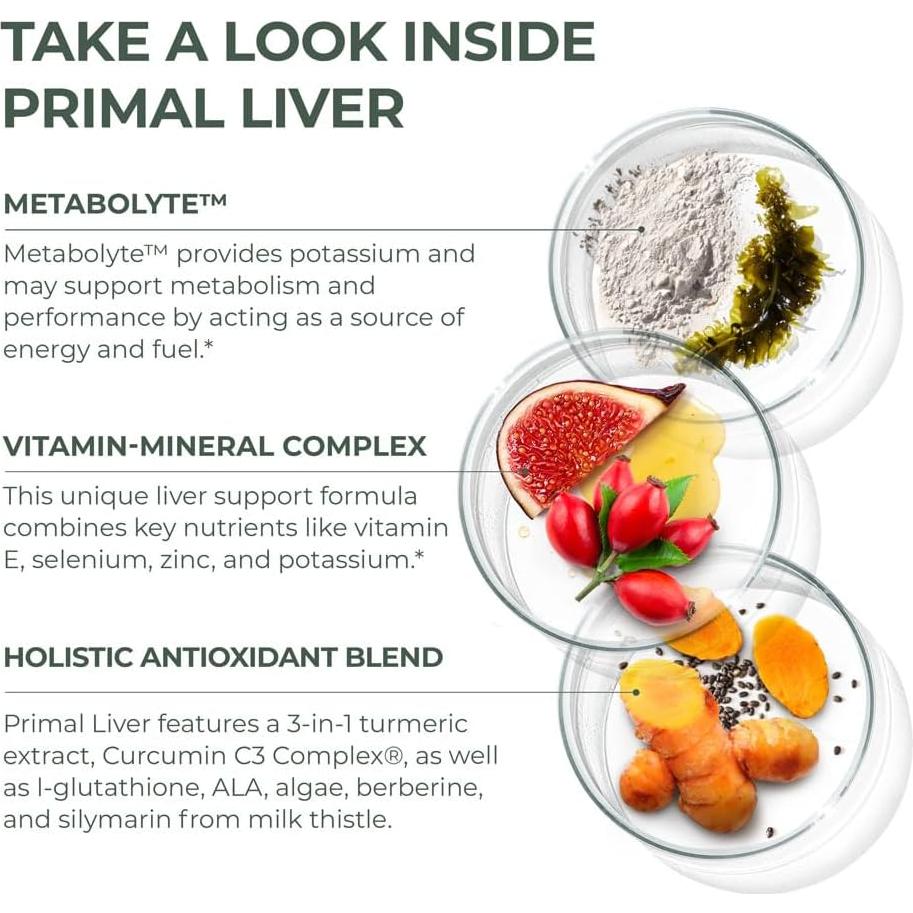 Suplemento Hepático Primal Harvest 240 Cápsulas 2 Paquetes