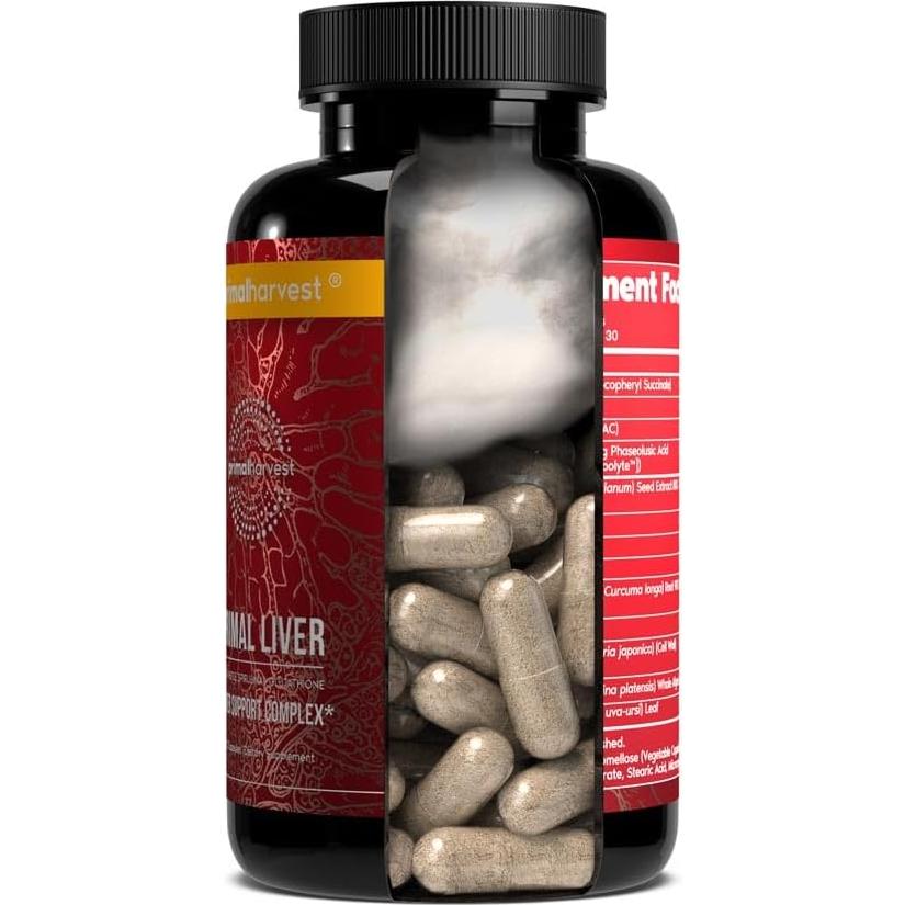Suplemento Hepático Primal Harvest 240 Cápsulas 2 Paquetes