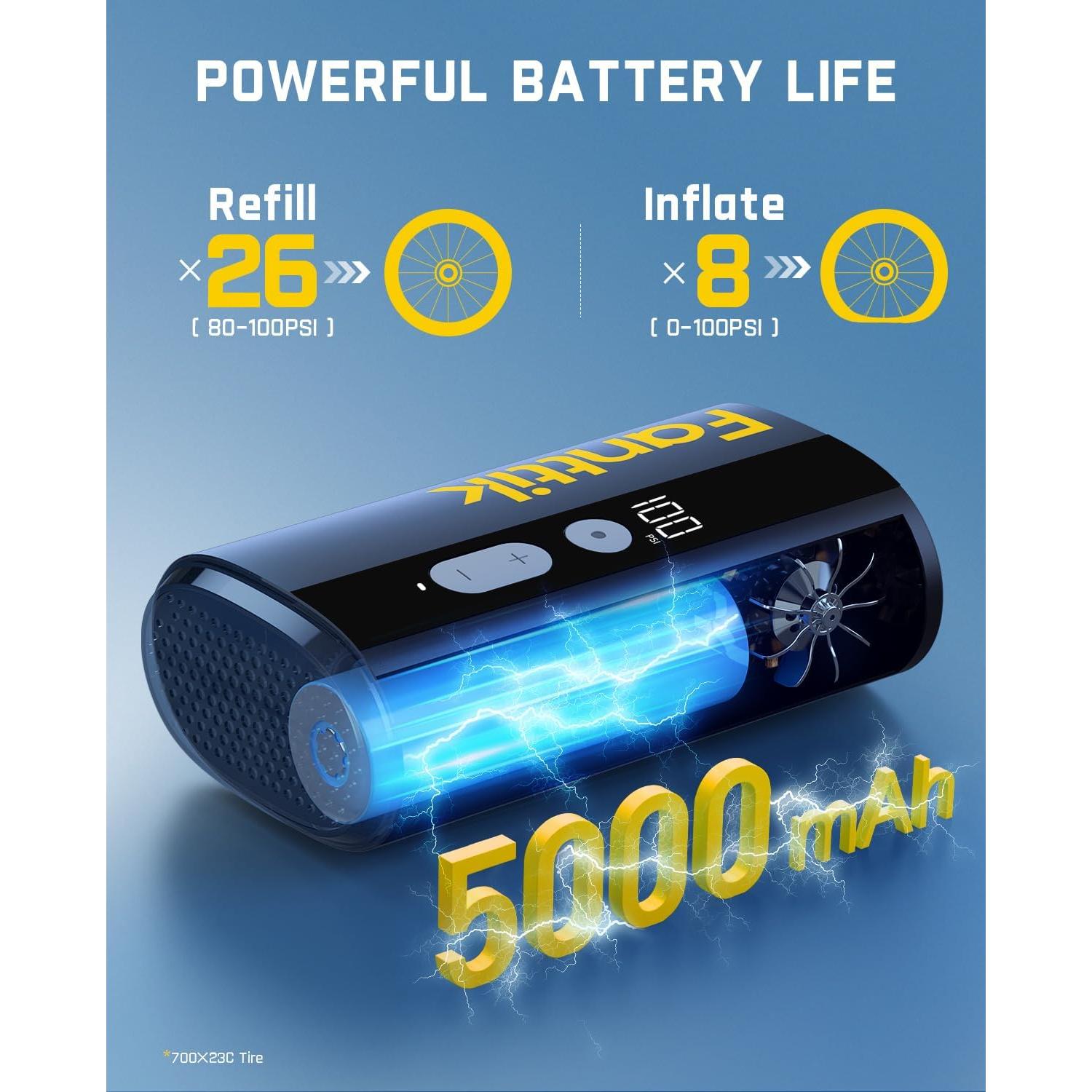 Bomba de Aire Eléctrica Fanttik X9 Ace 150 PSI Compacta