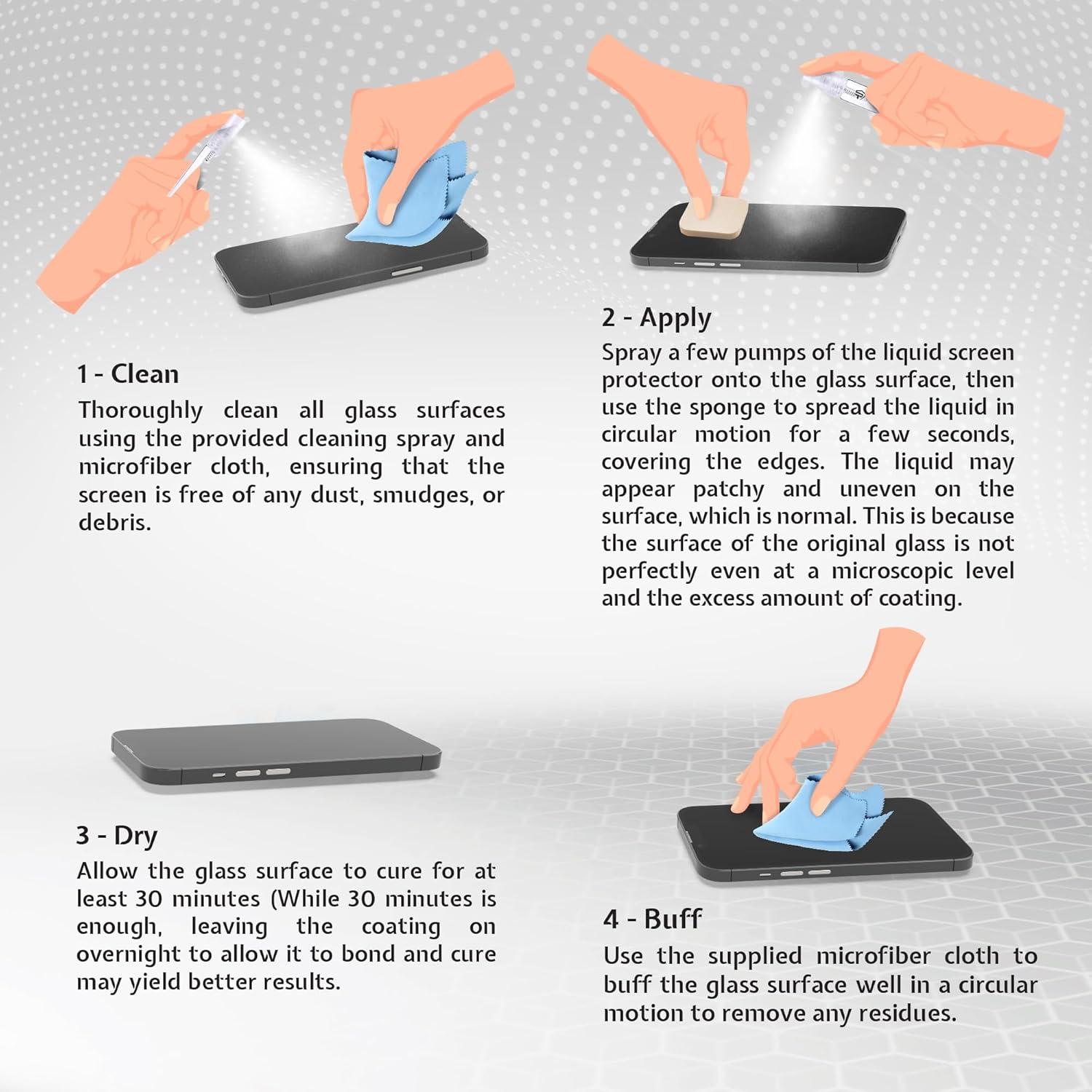 Protector de Pantalla Líquido SPRAY ON - 50ml - Universal