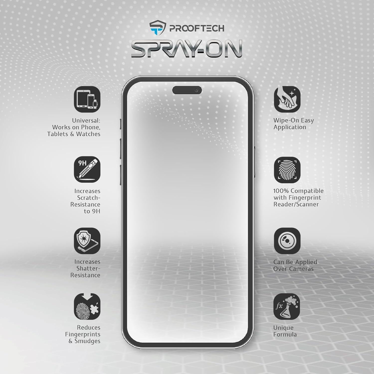 Protector de Pantalla Líquido SPRAY ON - 50ml - Universal