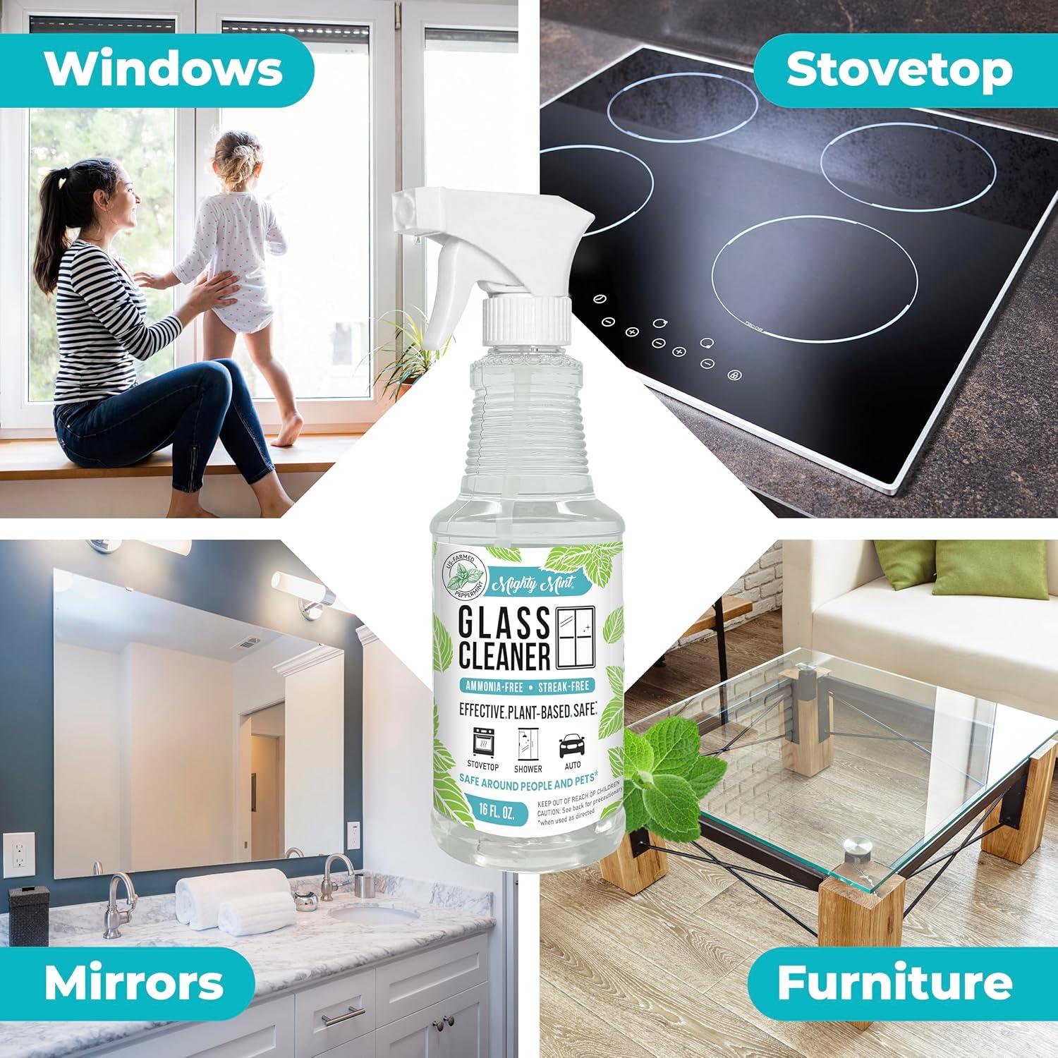 Limpiador de Vidrios Natural Mighty Mint 0.45kg - Sin Amoníaco