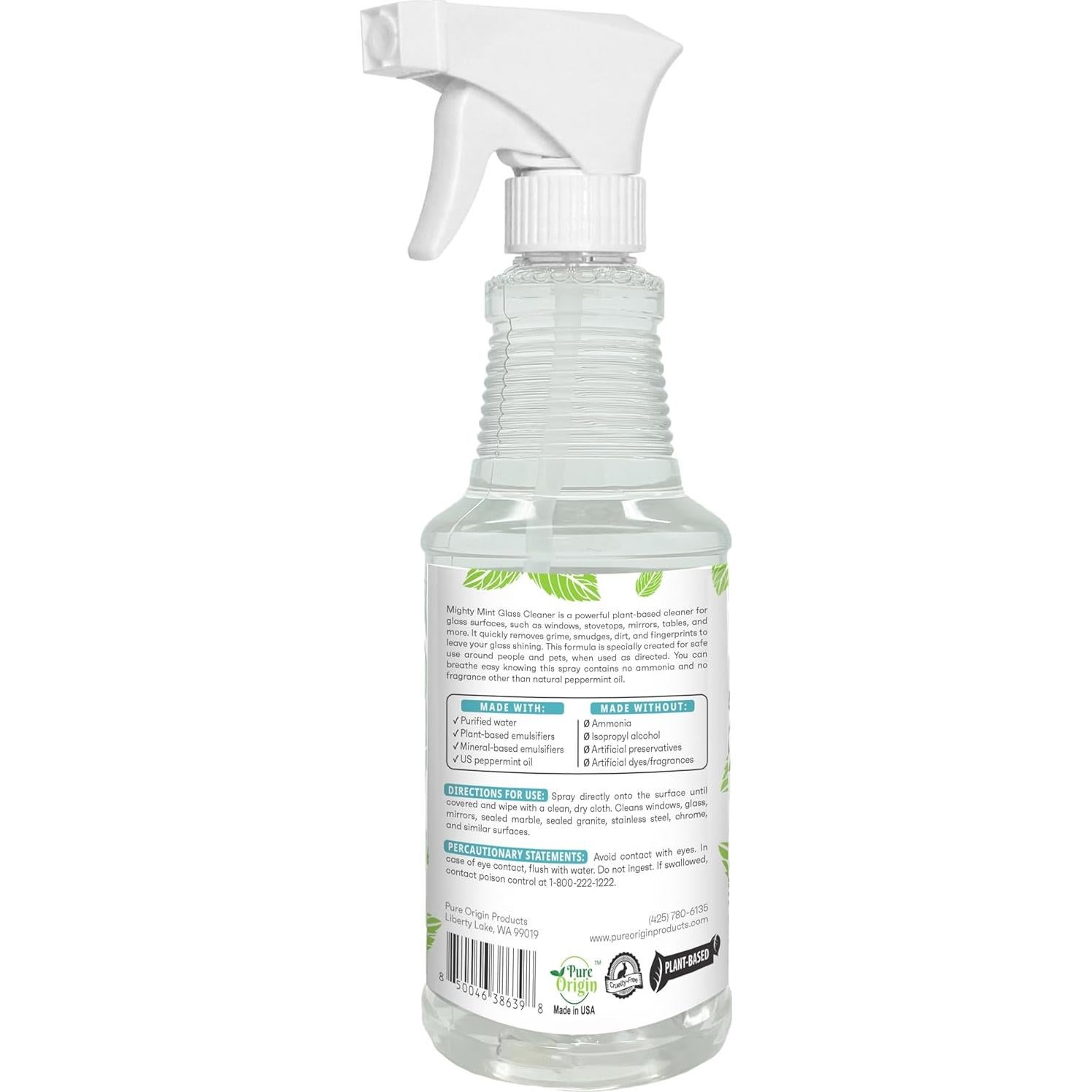 Limpiador de Vidrios Natural Mighty Mint 0.45kg - Sin Amoníaco