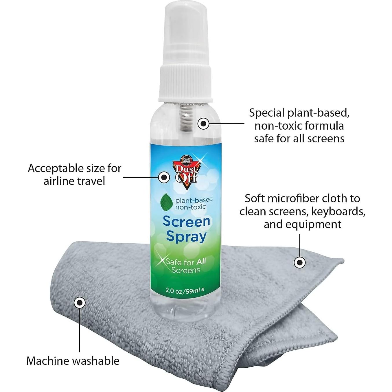 Kit de limpieza para pantallas Falcon 50ml y paño microfibra