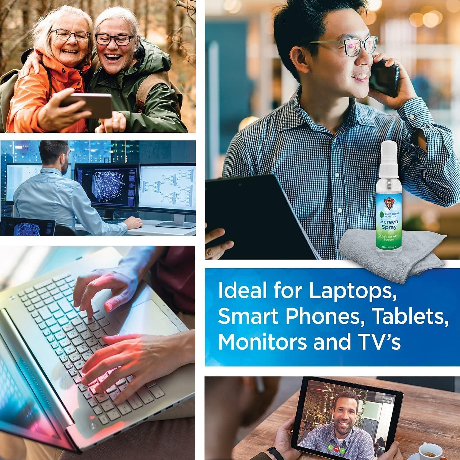 Kit de limpieza para pantallas Falcon 50ml y paño microfibra