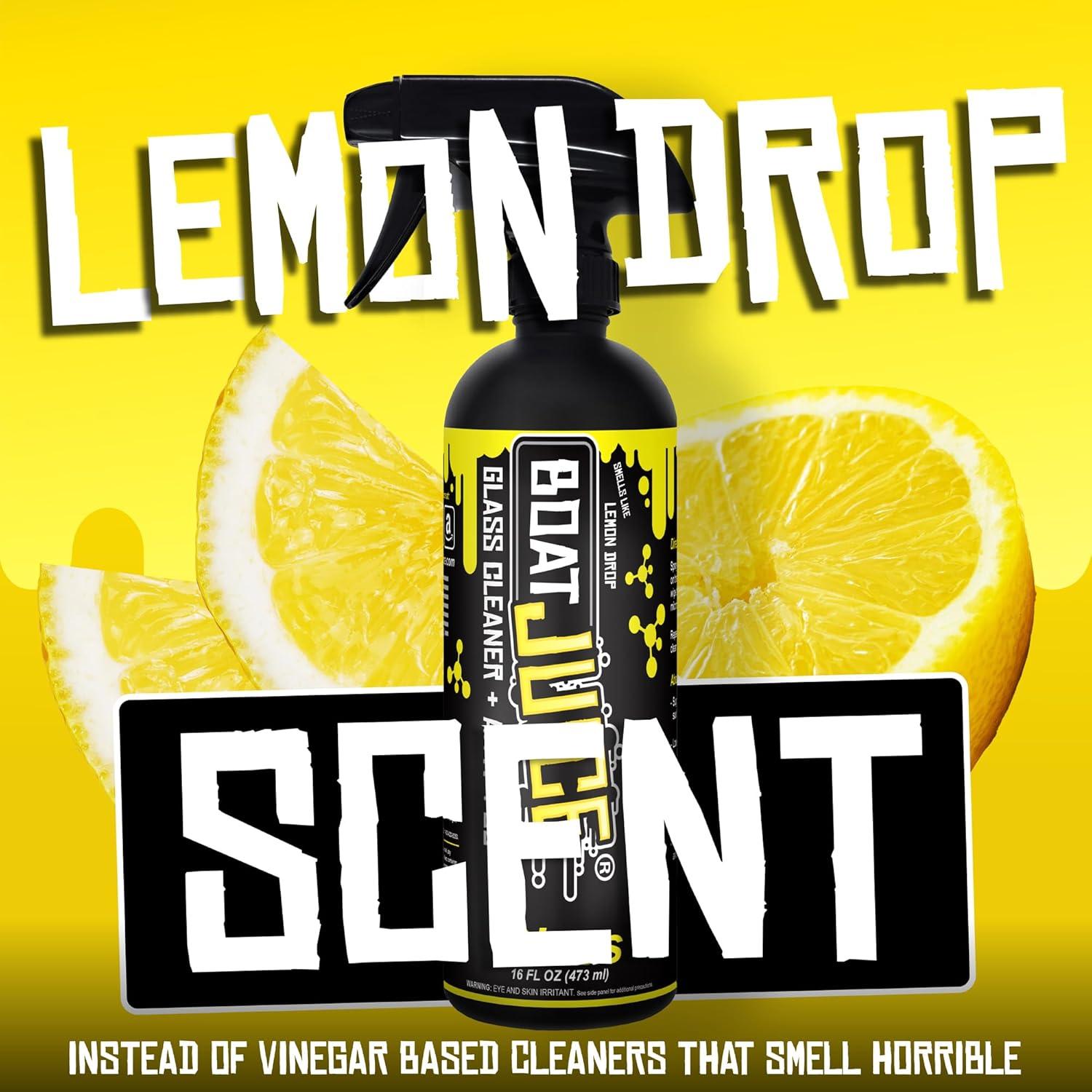 Limpiador de Cristales Boat Juice 16oz Antivaho Aroma Limón
