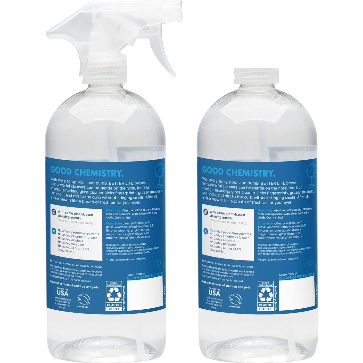 Limpiador de Vidrios Natural Better Life 32 Oz Paquete de 2