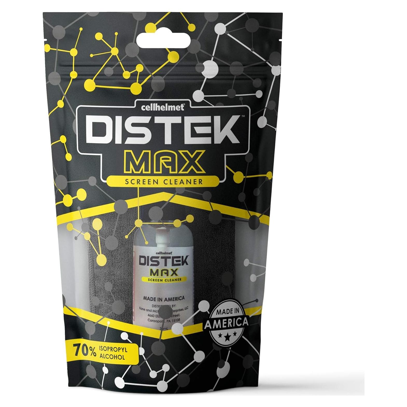 Limpiador de Pantallas Cellhelmet Distek Max 30 mL - Alcohol 70%