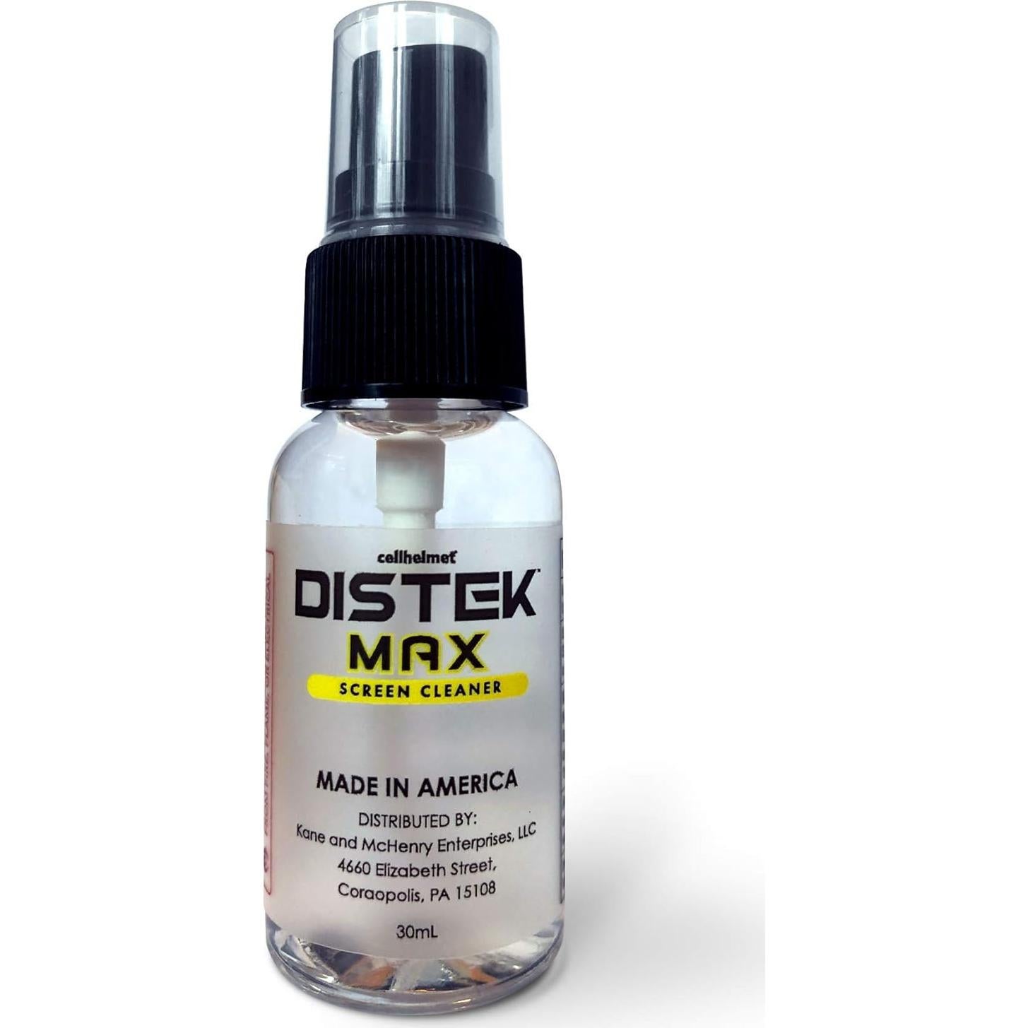 Limpiador de Pantallas Cellhelmet Distek Max 30 mL - Alcohol 70%
