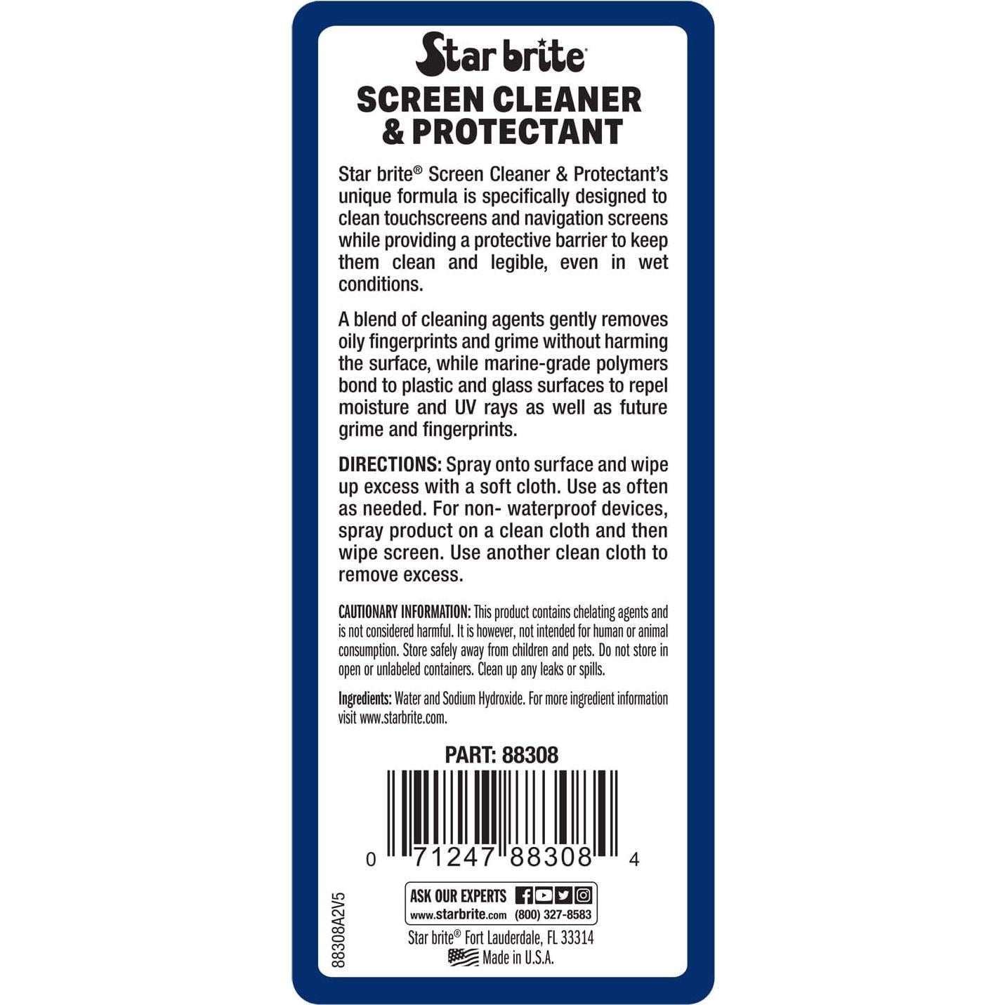 Limpiador y Protector de Pantallas Star Brite 236 ml - Anti UV