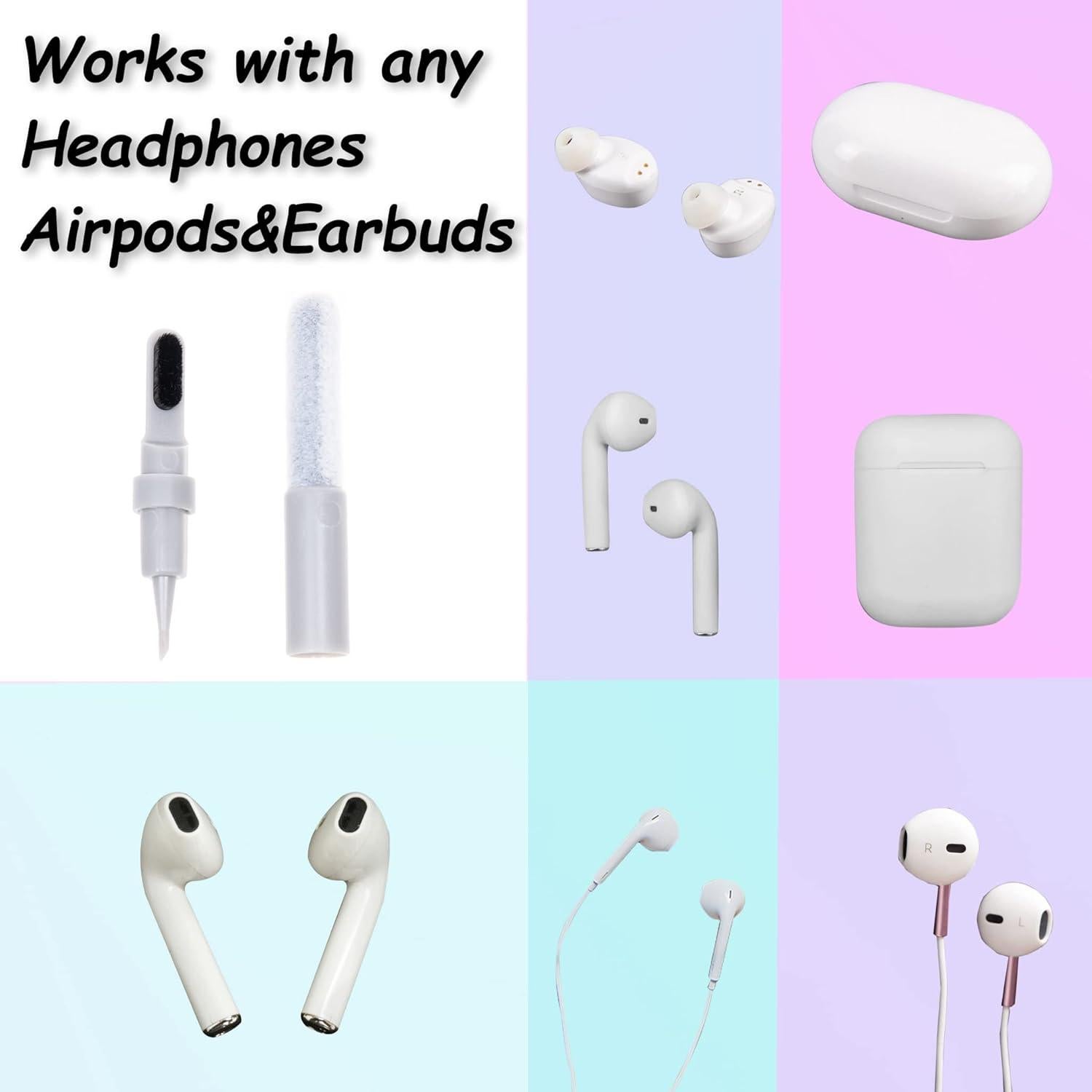 Kit de Limpieza Electrónica 6 en 1 Camkix - Teclados, Smartphones