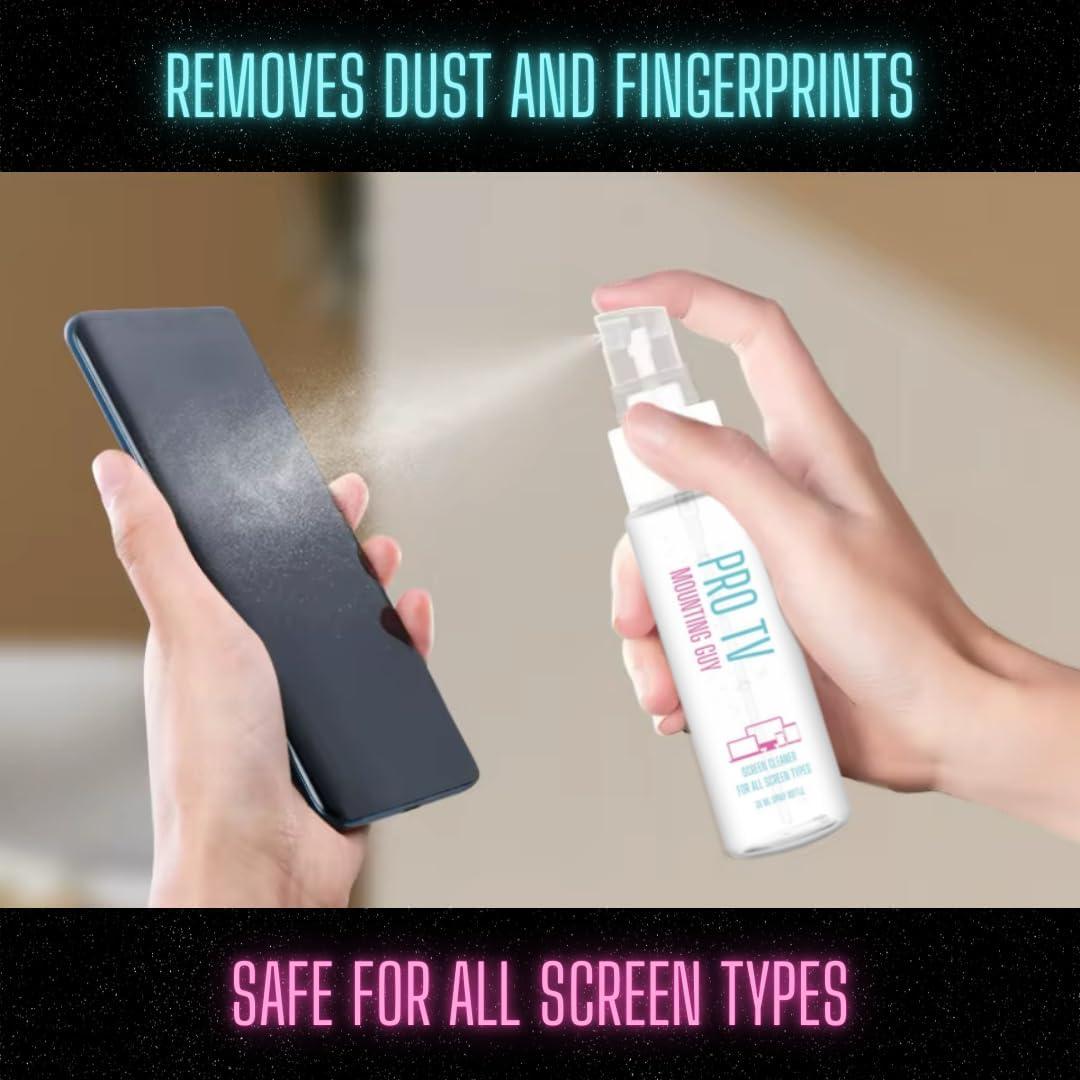 Limpiador de Pantallas PRO TV MOUNTING GUY 30ml con Paño