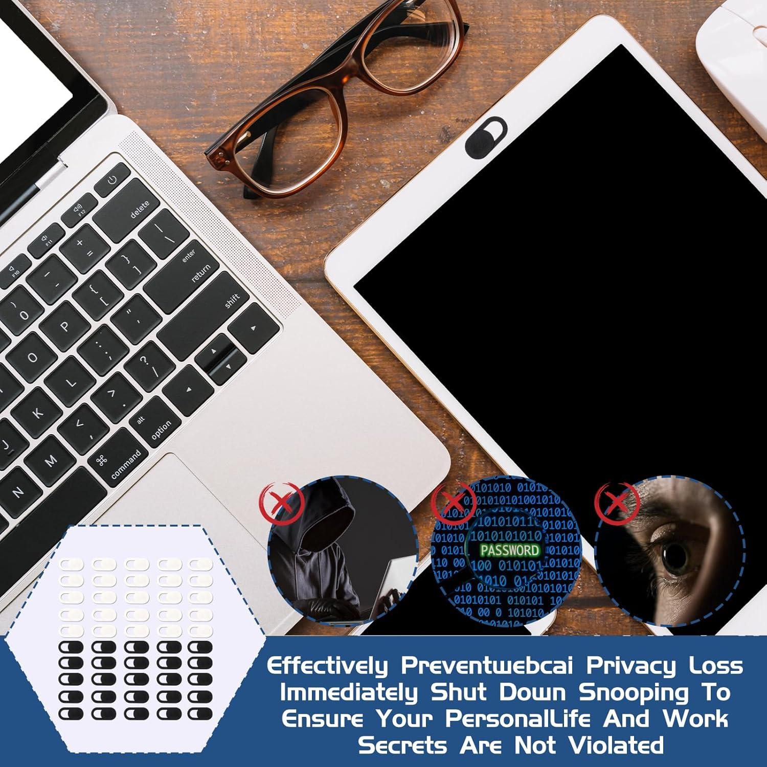 50 Pcs Cubierta de Webcam Universal JJUNW - Protección Privacidad