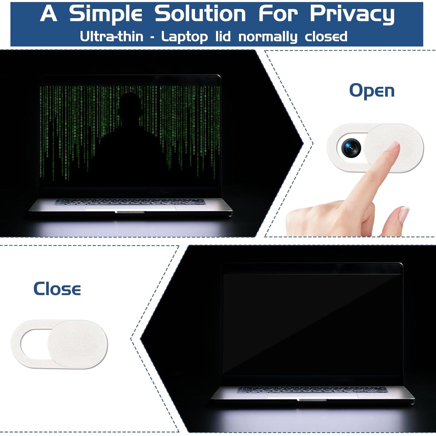 50 Pcs Cubierta de Webcam Universal JJUNW - Protección Privacidad