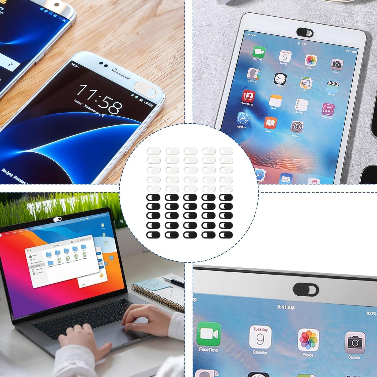 50 Pcs Cubierta de Webcam Universal JJUNW - Protección Privacidad