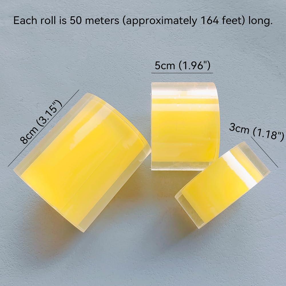 Cinta Protectora de PVC Transparente 3cm ZAYOIZY 50m Antiestática