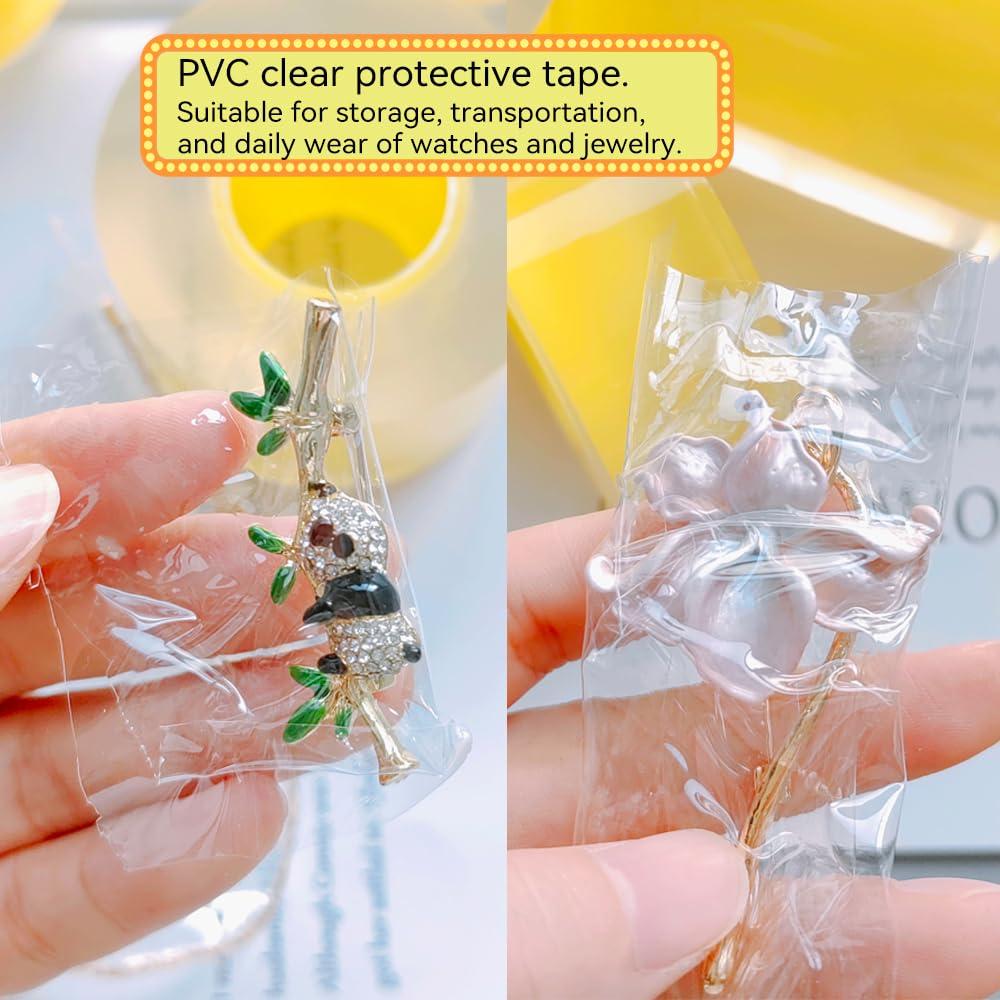 Cinta Protectora de PVC Transparente 3cm ZAYOIZY 50m Antiestática