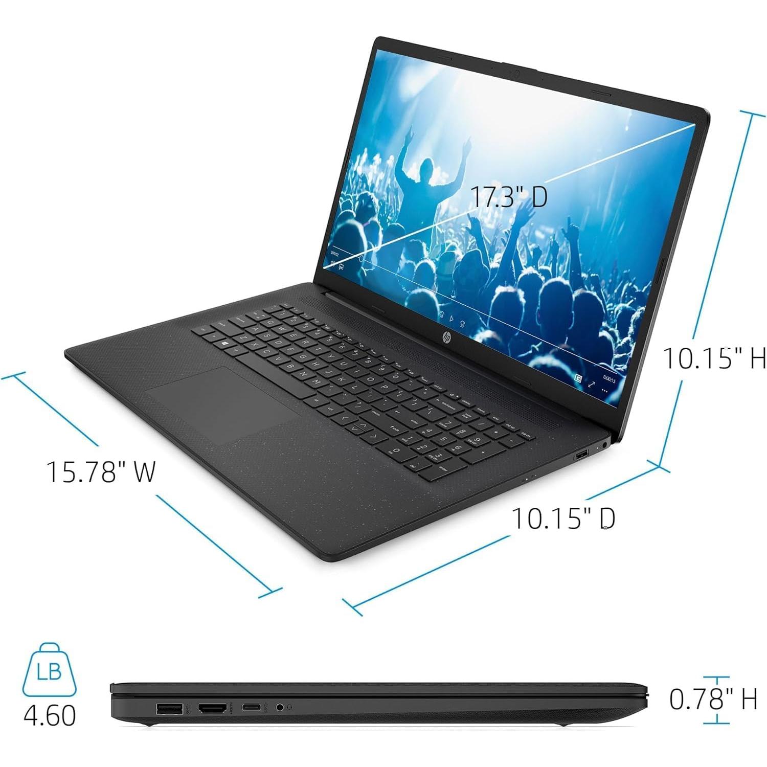 Laptop HP 17.3" FHD, Intel Core i7, 32GB RAM, 1TB SSD, Negro