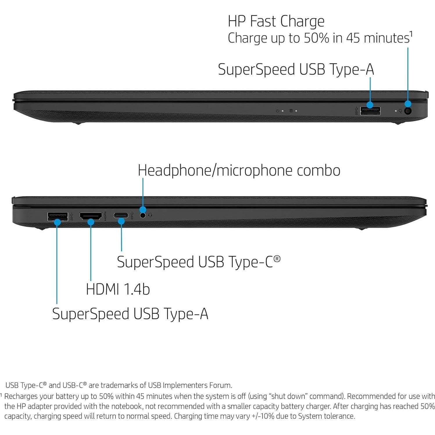Laptop HP 17.3" FHD, Intel Core i7, 32GB RAM, 1TB SSD, Negro