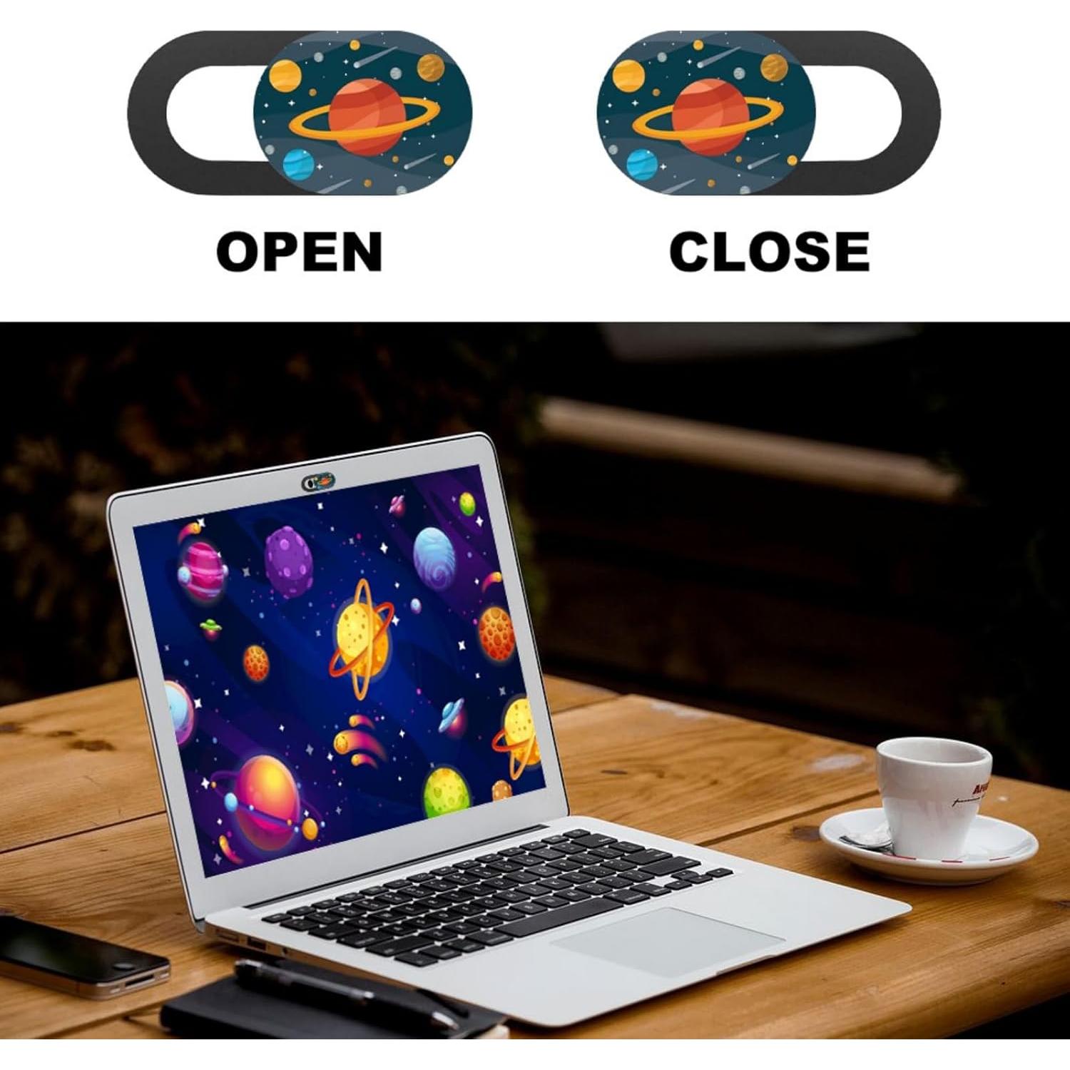 Cubiertas de Cámara Web Deslizantes de Gato VLSQHNCF - 3 Piezas