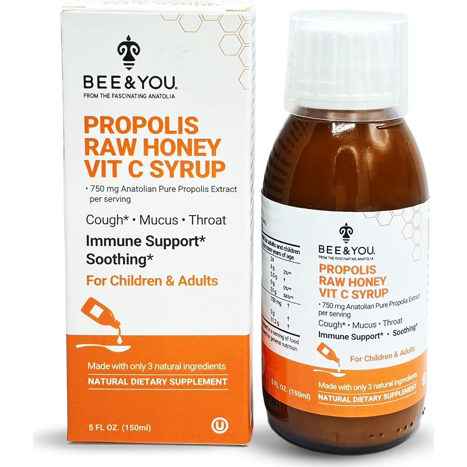 Jarabe para la Tos BEE and You con Propóleos y Vitamina C 148 ml