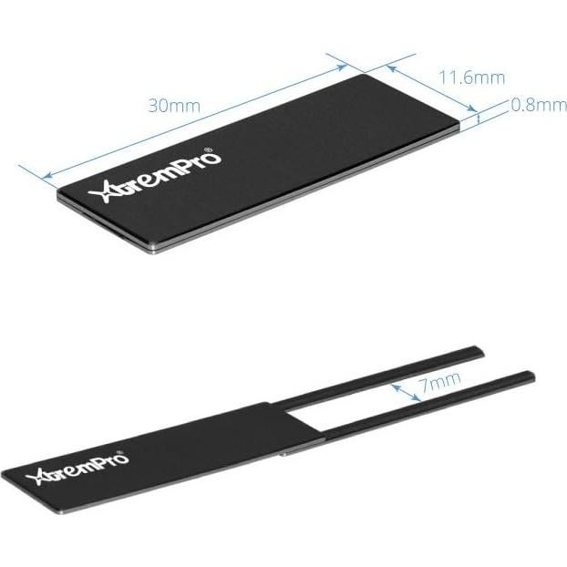 Cubierta de Webcam XtremPro Ultra Delgado Negro Plata 0.8mm