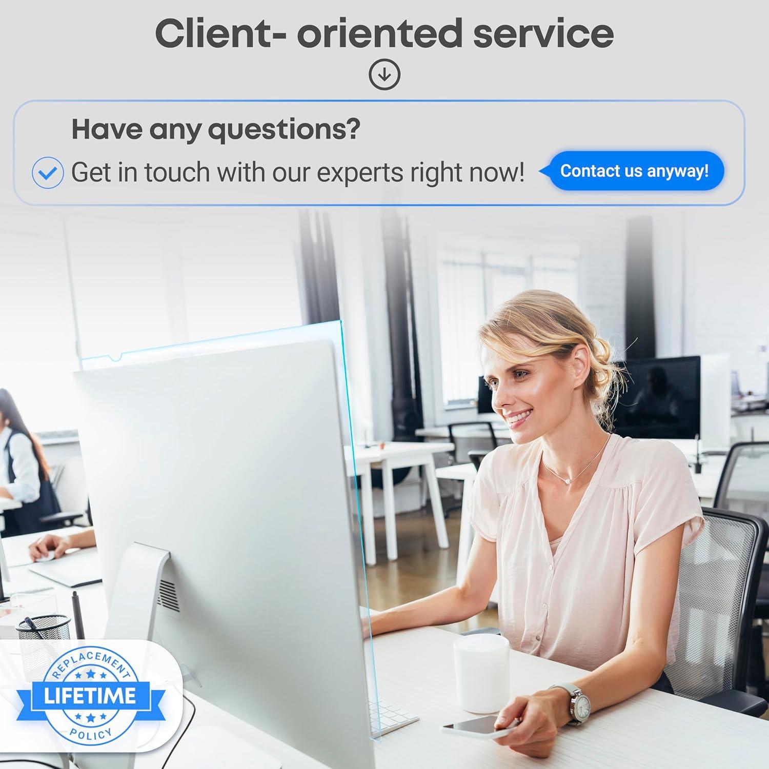 Protector de Pantalla Antirreflejo VINTEZ 23.8" Luz Azul