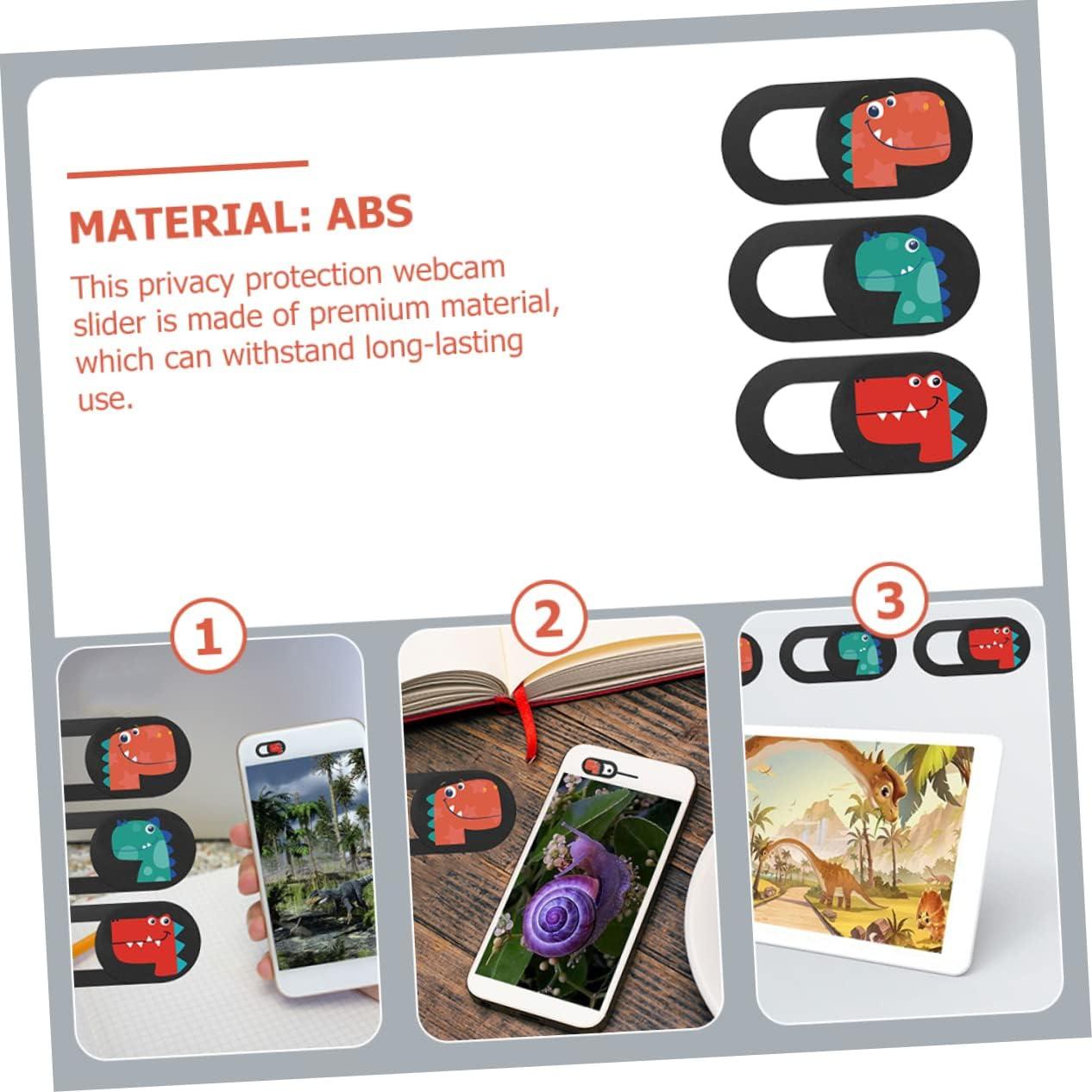Cubiertas de Privacidad para Webcam Artibetter - 3 Piezas Diseño Dinosaurio