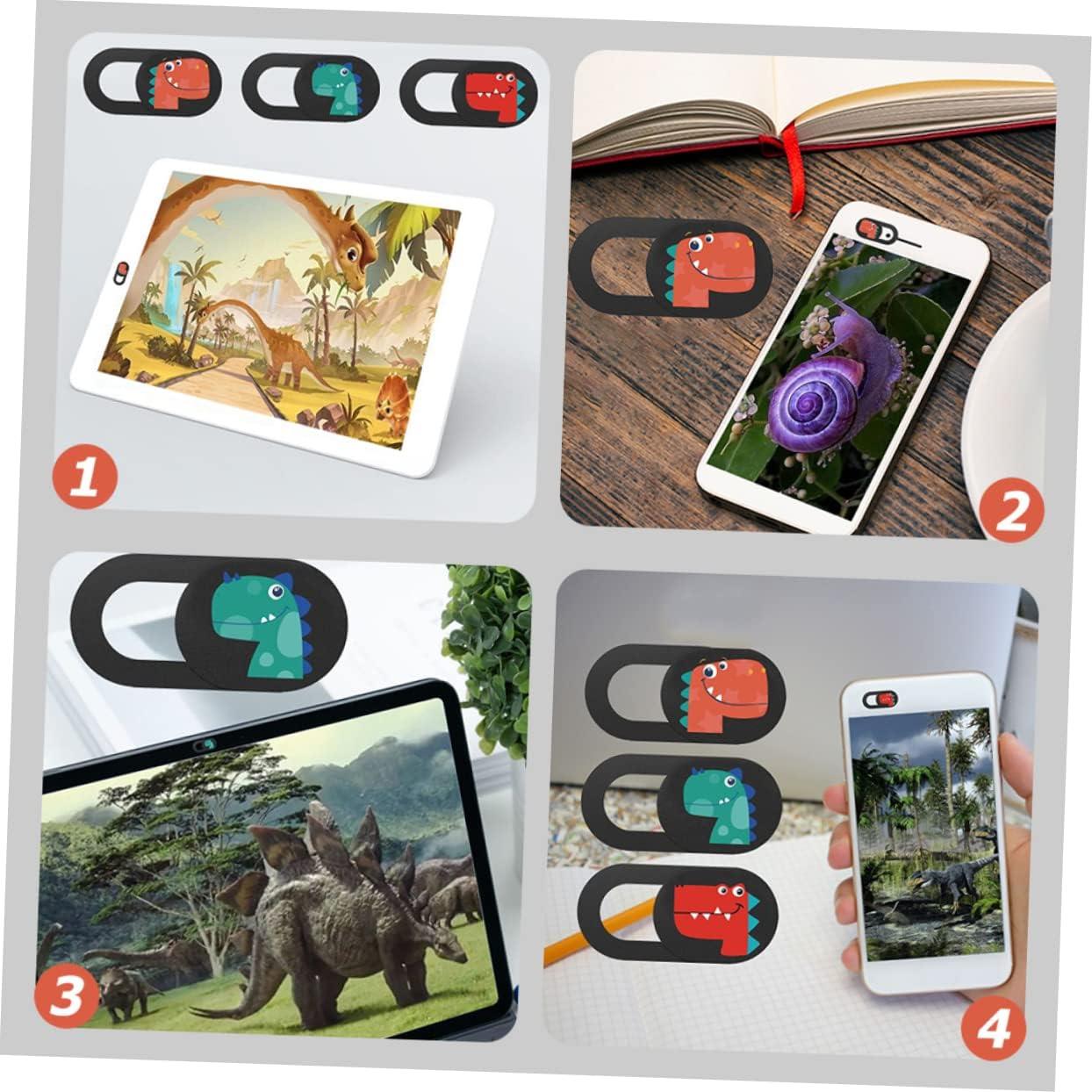 Cubiertas de Privacidad para Webcam Artibetter - 3 Piezas Diseño Dinosaurio