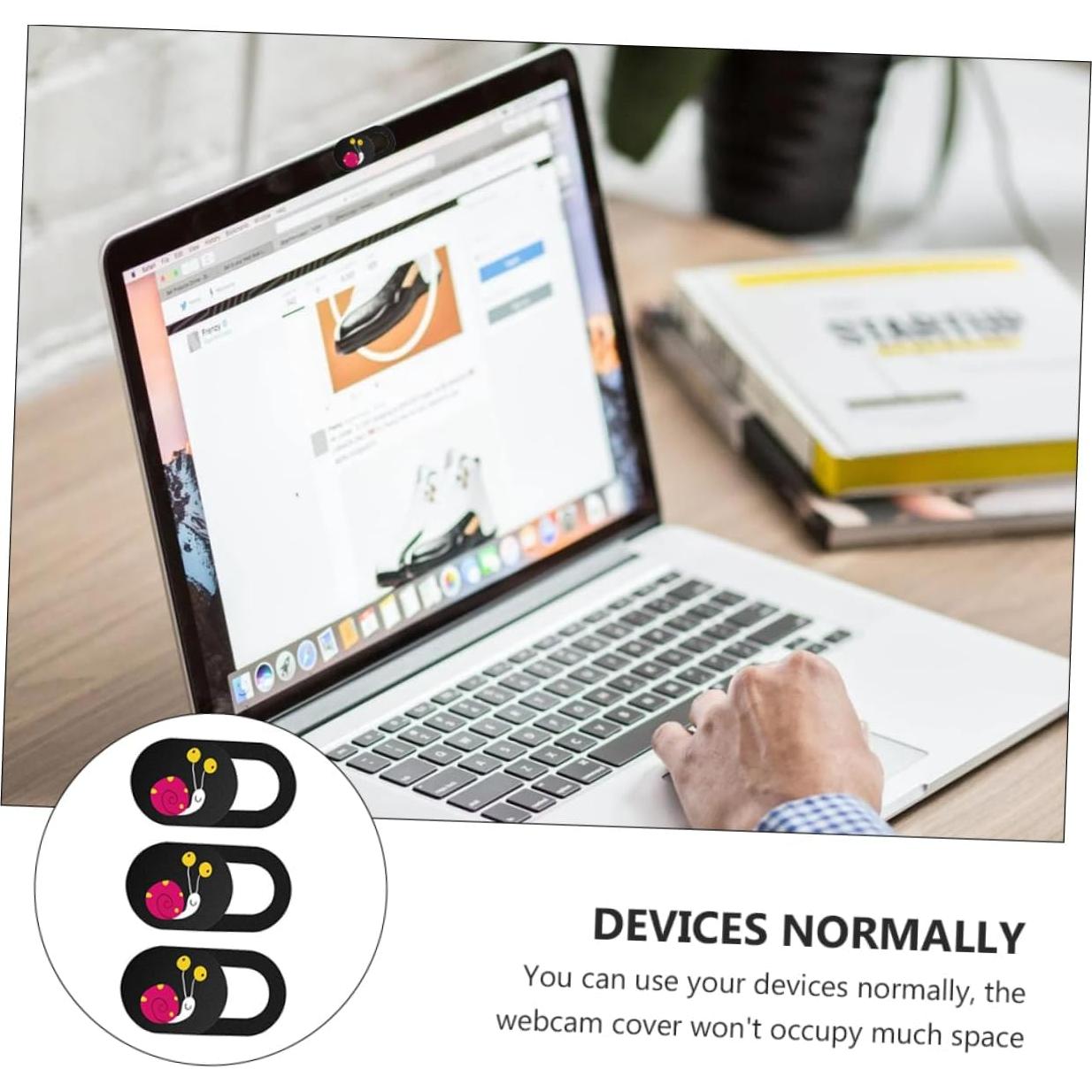 Cubierta de Webcam POPETPOP 3 Piezas Ultra Fina para Laptop