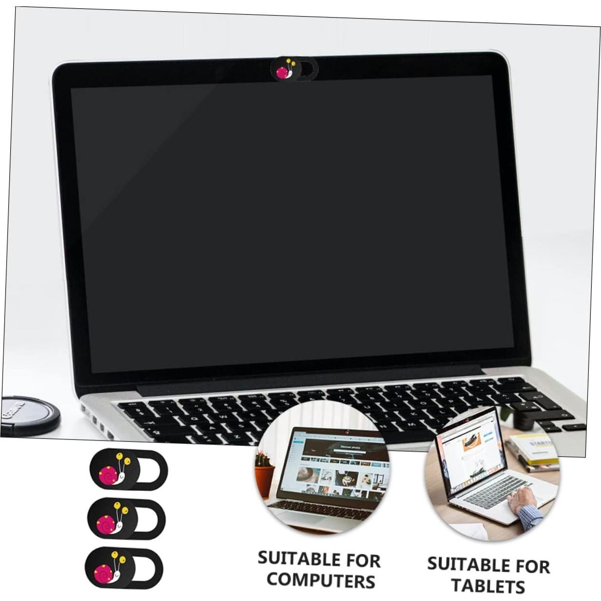 Cubierta de Webcam POPETPOP 3 Piezas Ultra Fina para Laptop