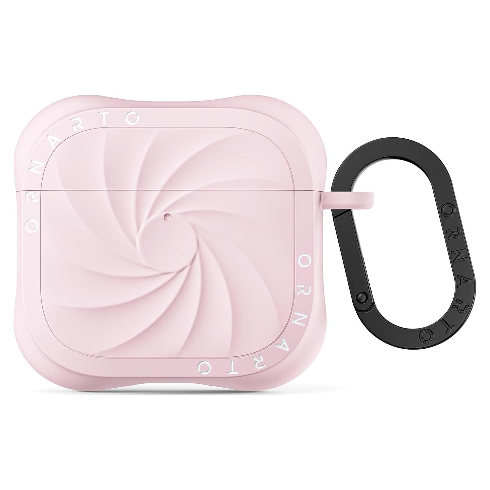 Funda Silicona ORNARTO Vortex para AirPods 4ta Gen - Rosa Tiza