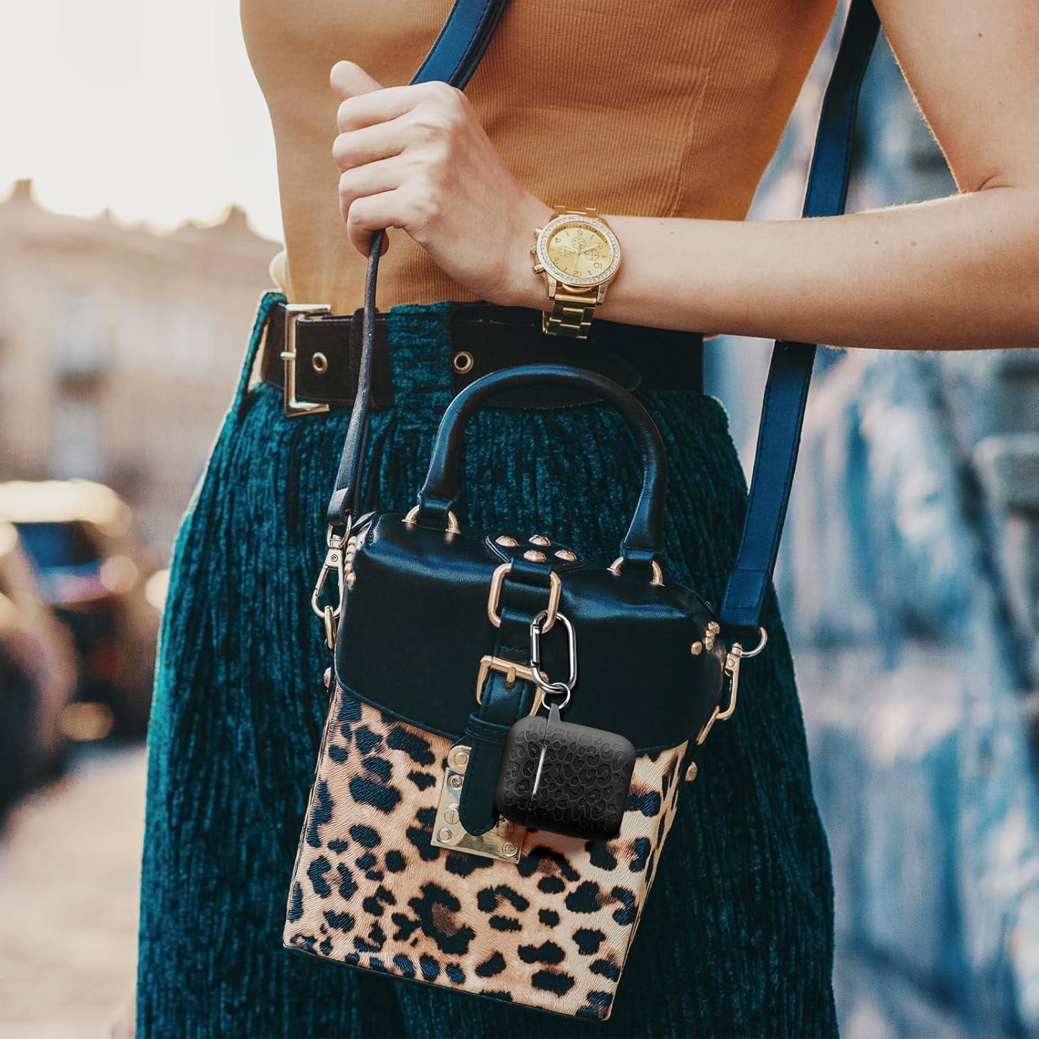 Funda de Silicona Leopardo DGege para AirPods 1ra/2da Generación