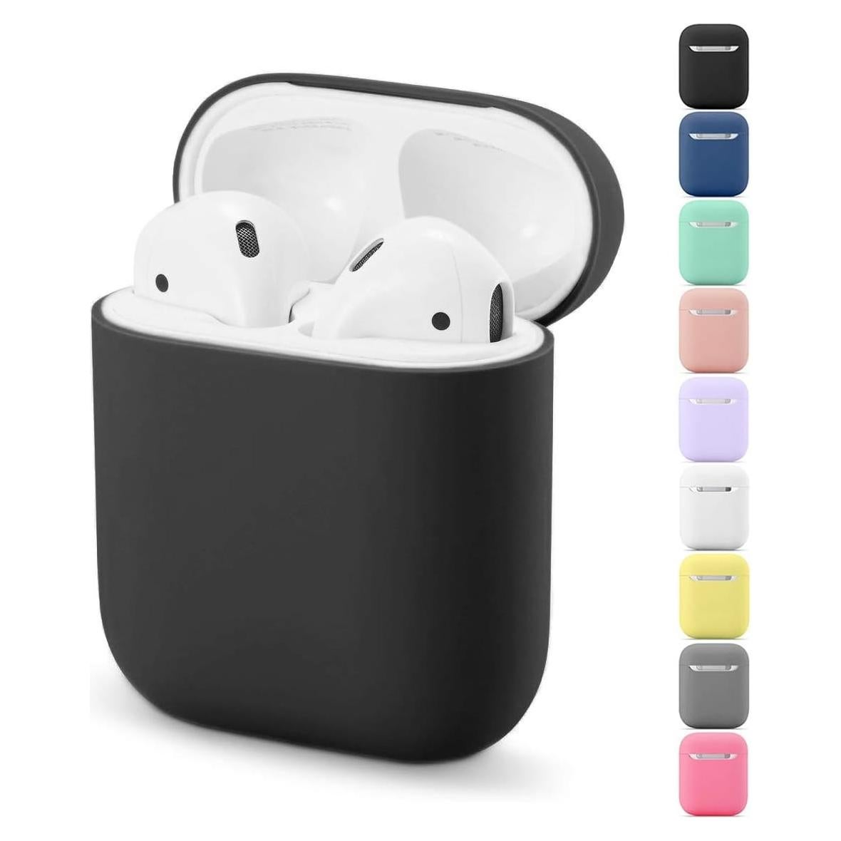 Funda de Silicona para AirPods 1 y 2 ZLZB Negra