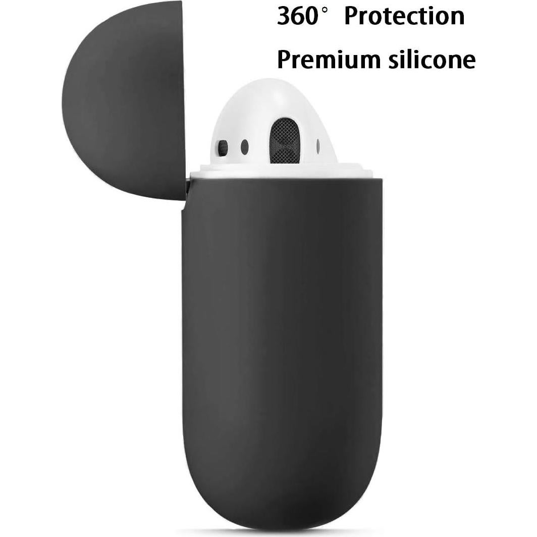 Funda de Silicona para AirPods 1 y 2 ZLZB Negra