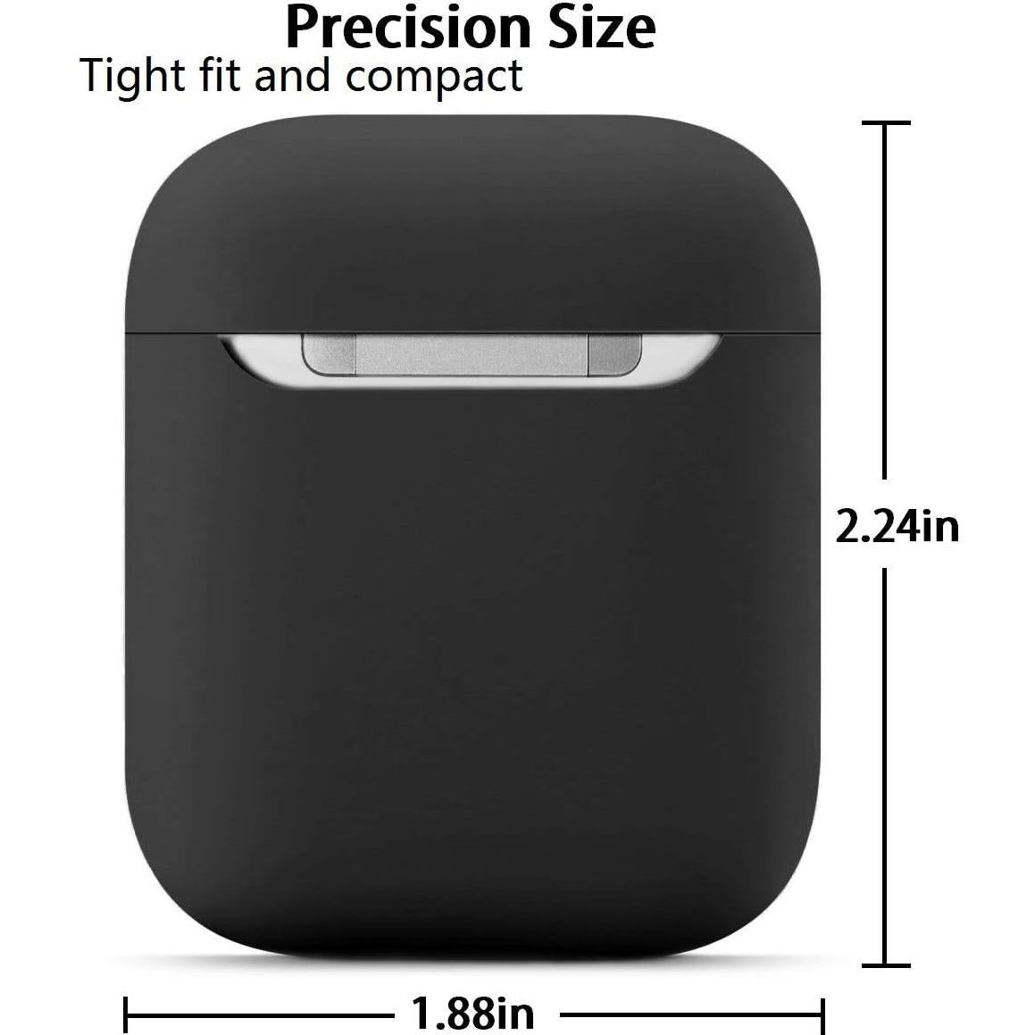 Funda de Silicona para AirPods 1 y 2 ZLZB Negra
