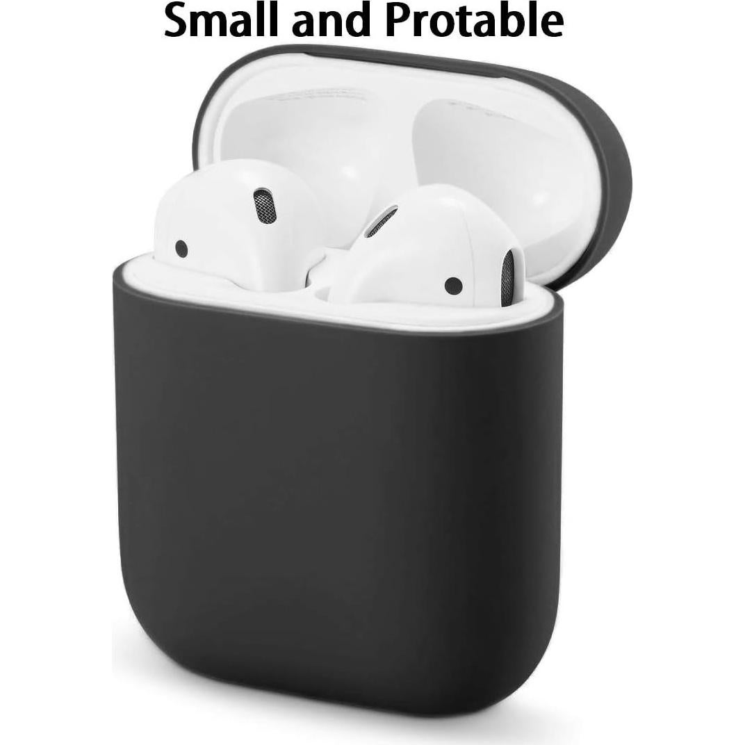 Funda de Silicona para AirPods 1 y 2 ZLZB Negra