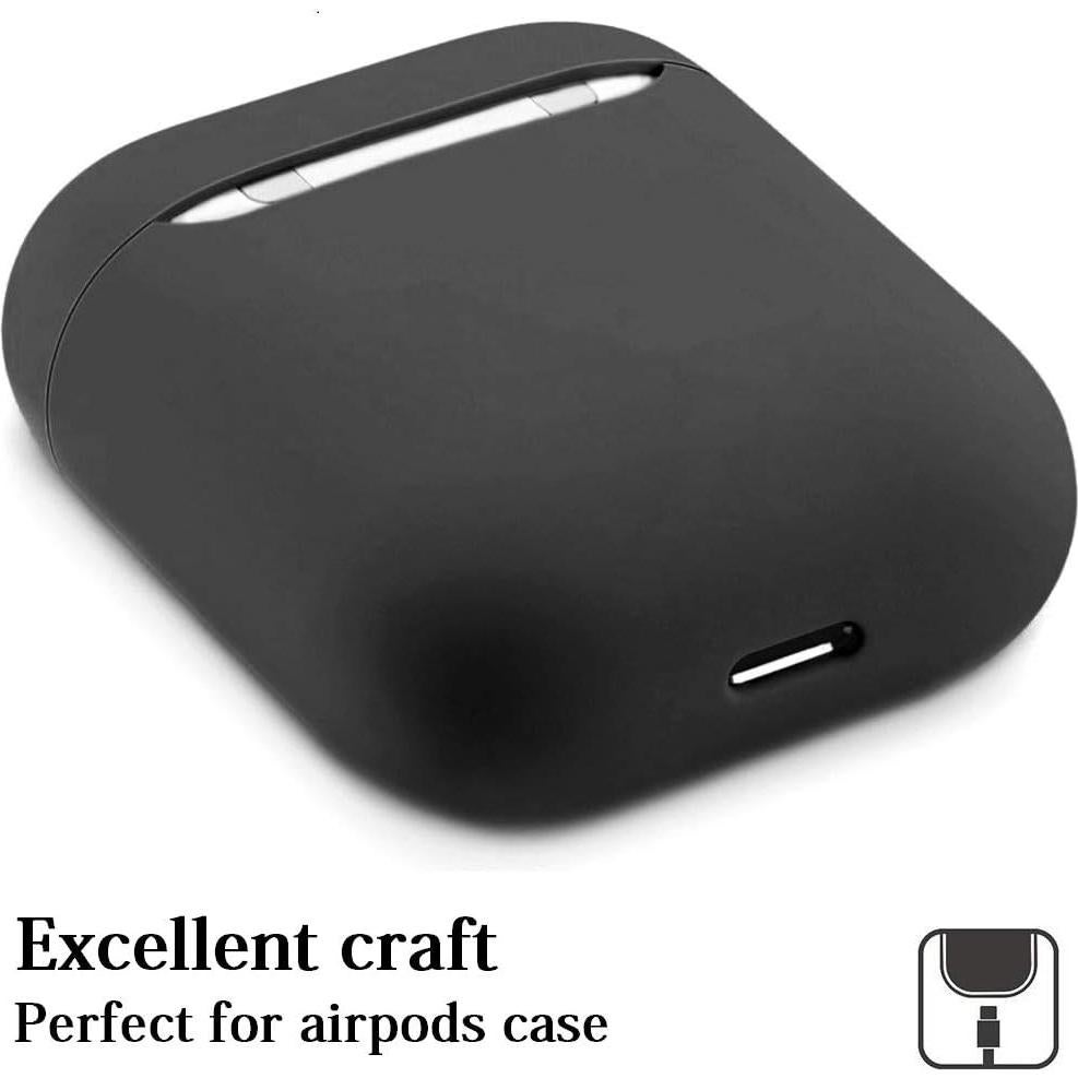 Funda de Silicona para AirPods 1 y 2 ZLZB Negra