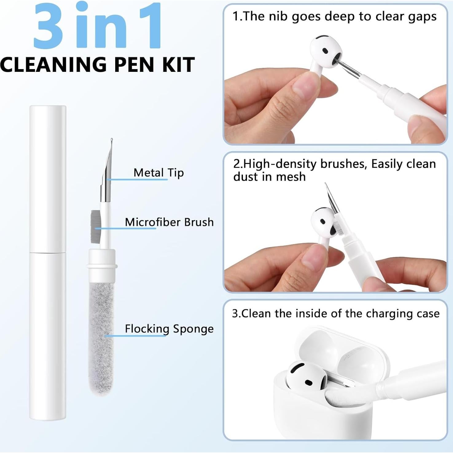 Funda de Silicona Rosa Claro para AirPods 4ta Generación 2024