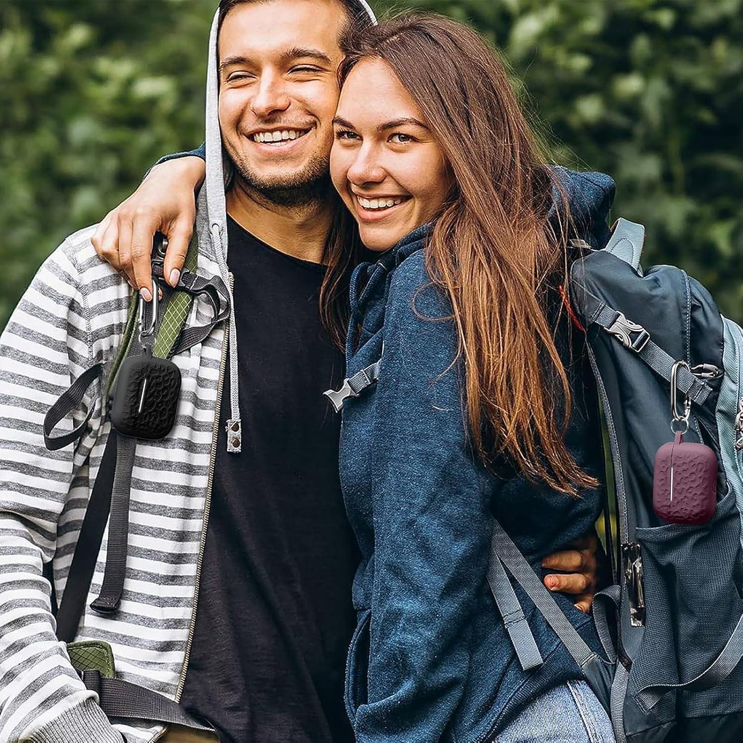 Funda de Silicona DGege para AirPods Pro 2 - Leopardo Negro