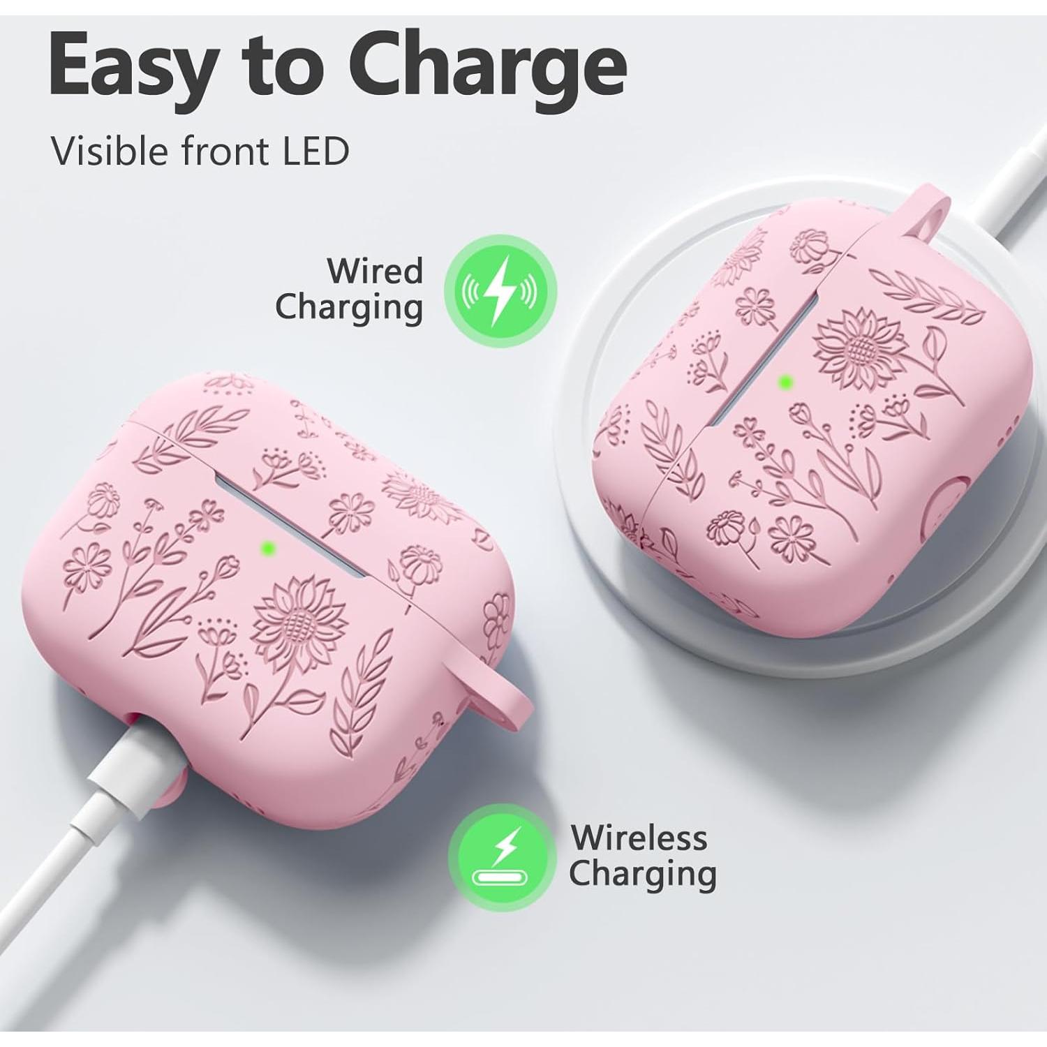 Funda Protectora Hamile para AirPods Pro 2da/1ra Gen Rosa