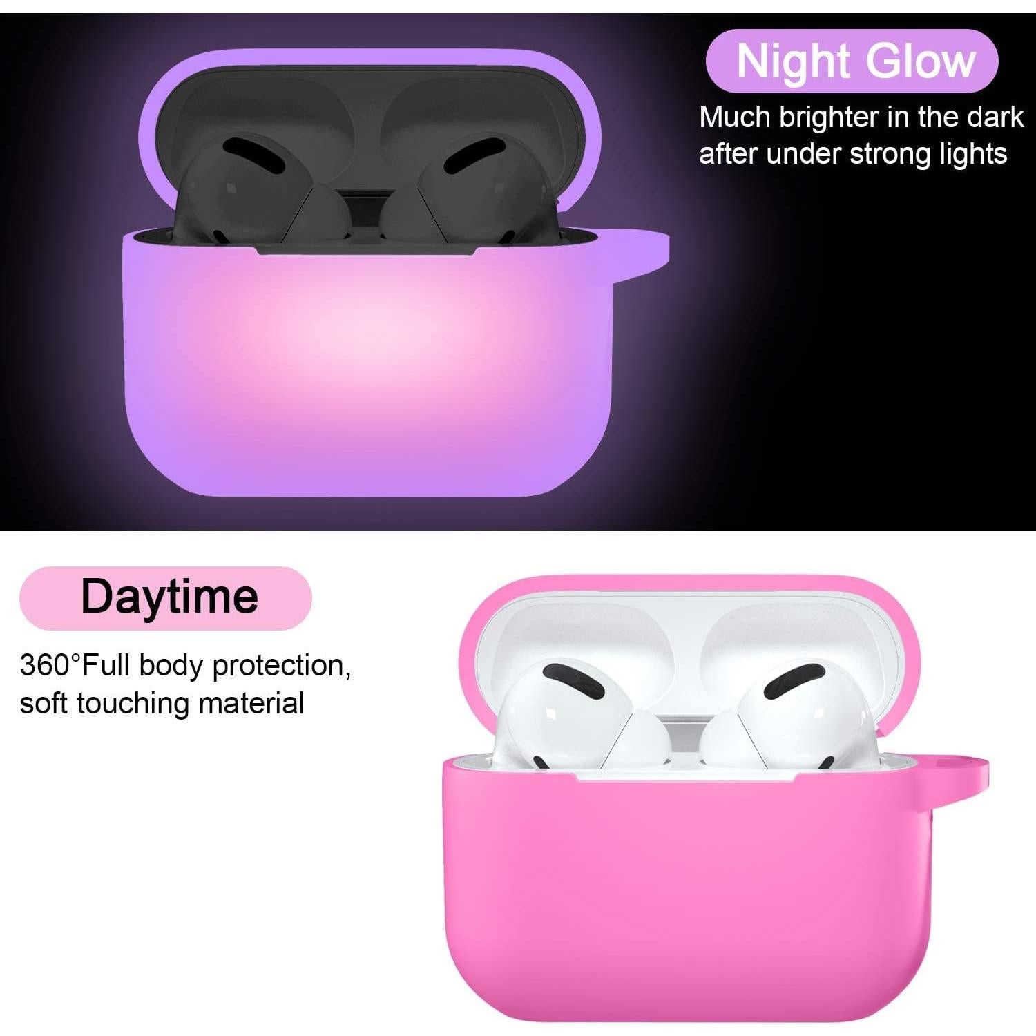 Funda de Silicona Hamile para AirPods Pro 2019/2022 - Brilla en la Oscuridad