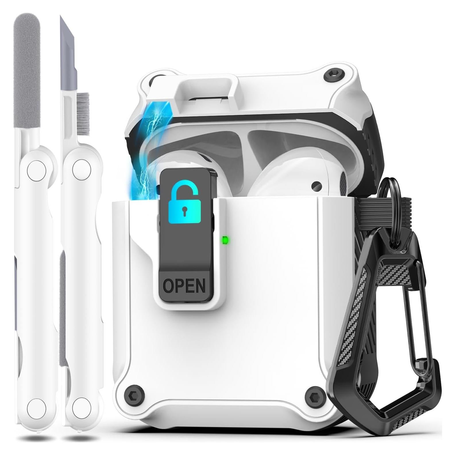 Funda Protectora R-fun para AirPods 1ra y 2da Generación Blanca