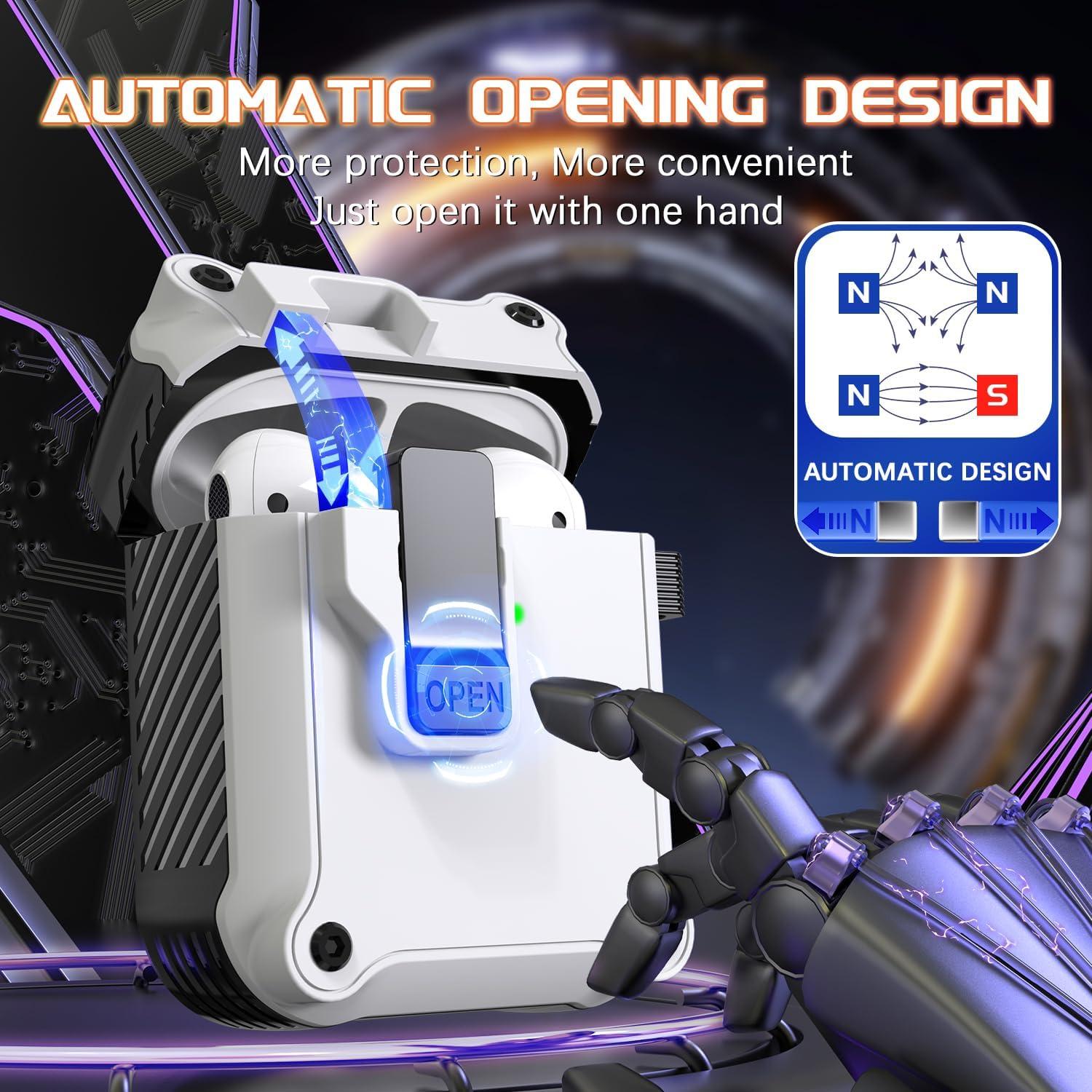 Funda Protectora R-fun para AirPods 1ra y 2da Generación Blanca