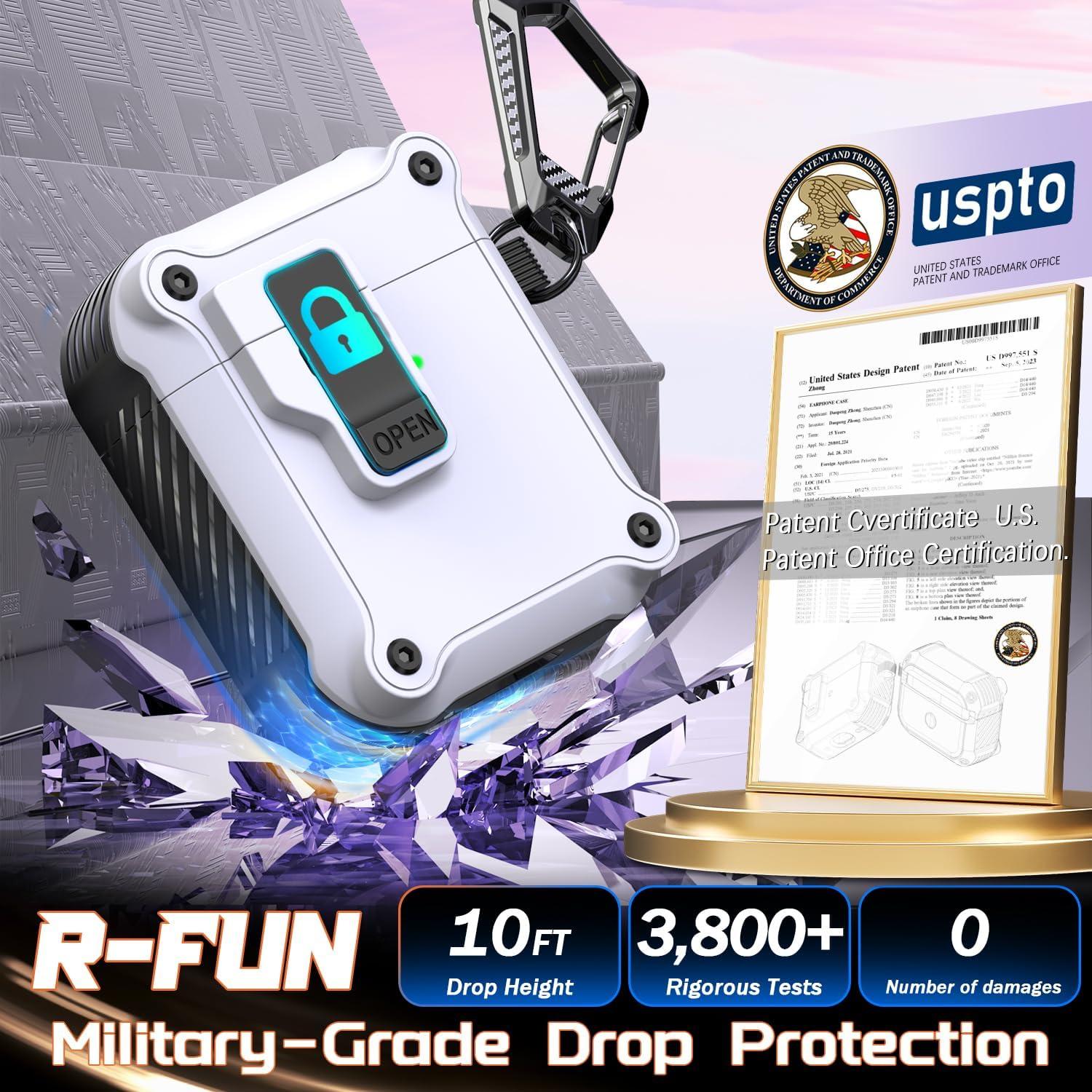 Funda Protectora R-fun para AirPods 1ra y 2da Generación Blanca