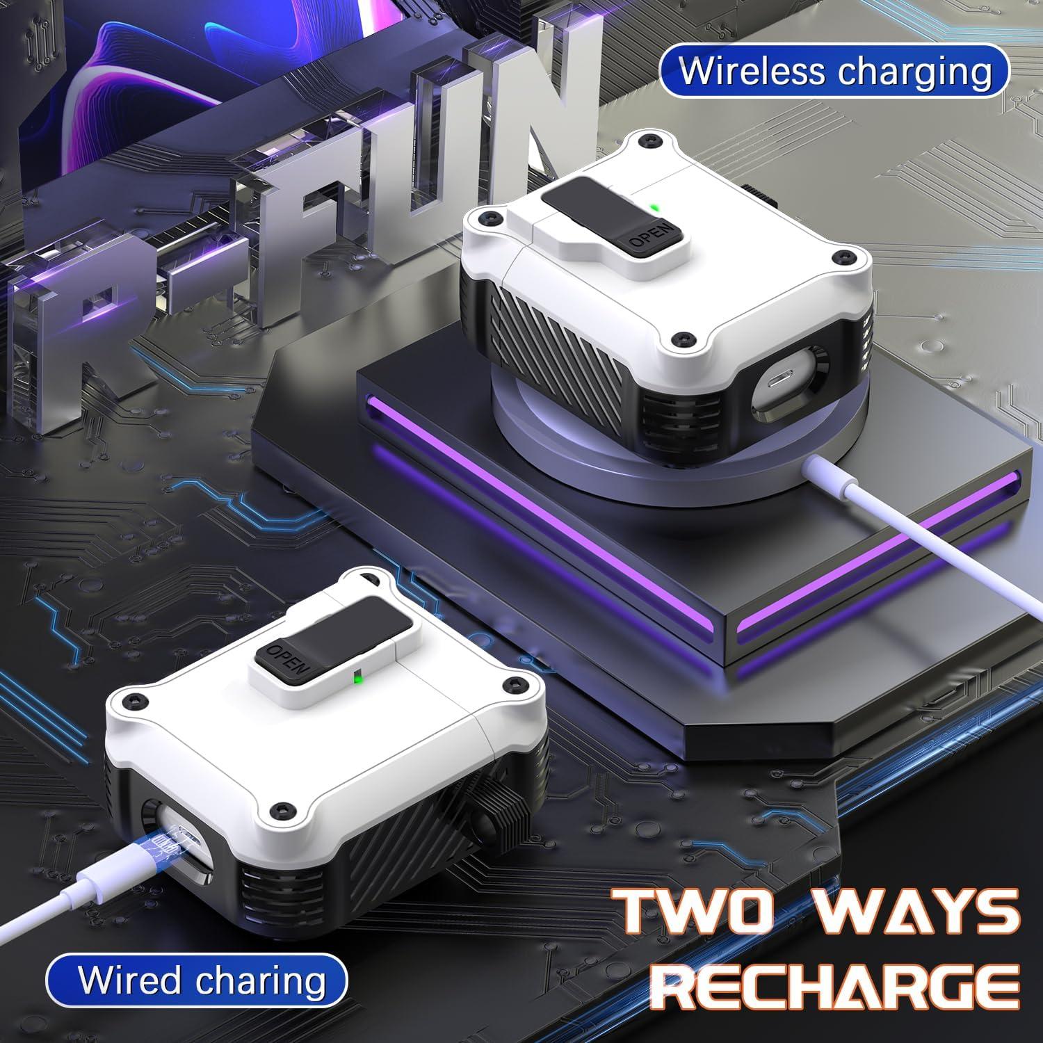 Funda Protectora R-fun para AirPods 1ra y 2da Generación Blanca