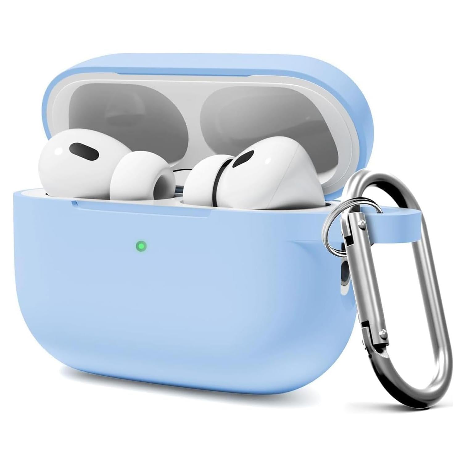Funda para AirPods Pro 2/1 MOLOPPO Azul Cielo con Llavero