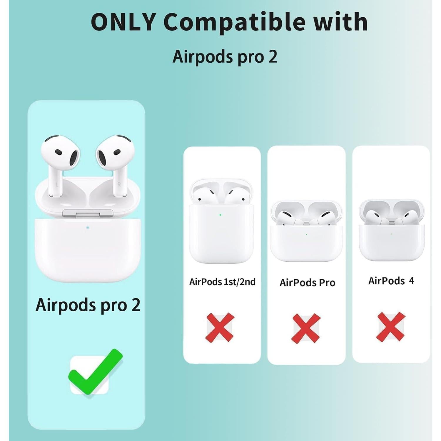 Funda para AirPods Pro 2/1 MOLOPPO Azul Cielo con Llavero