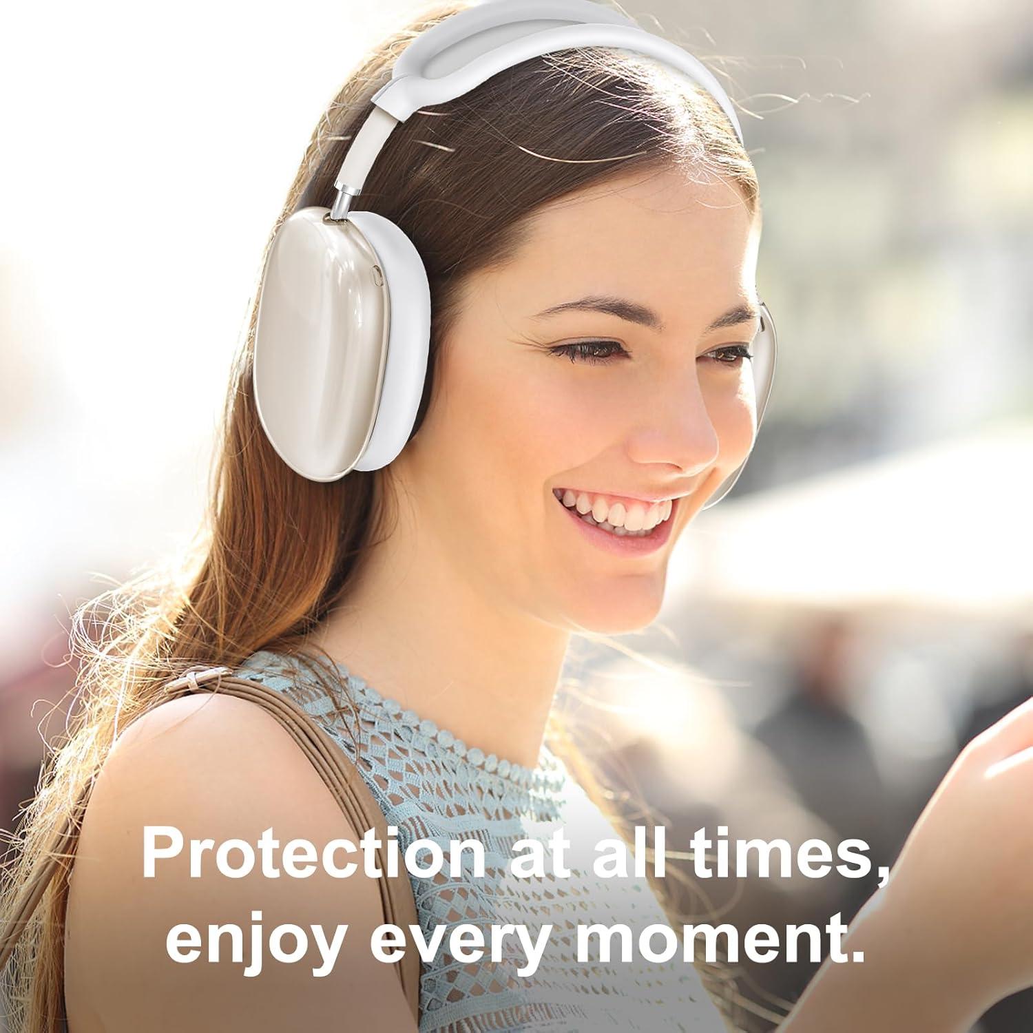 Funda 4 en 1 para AirPods Max MINDRESY Transparente TPU